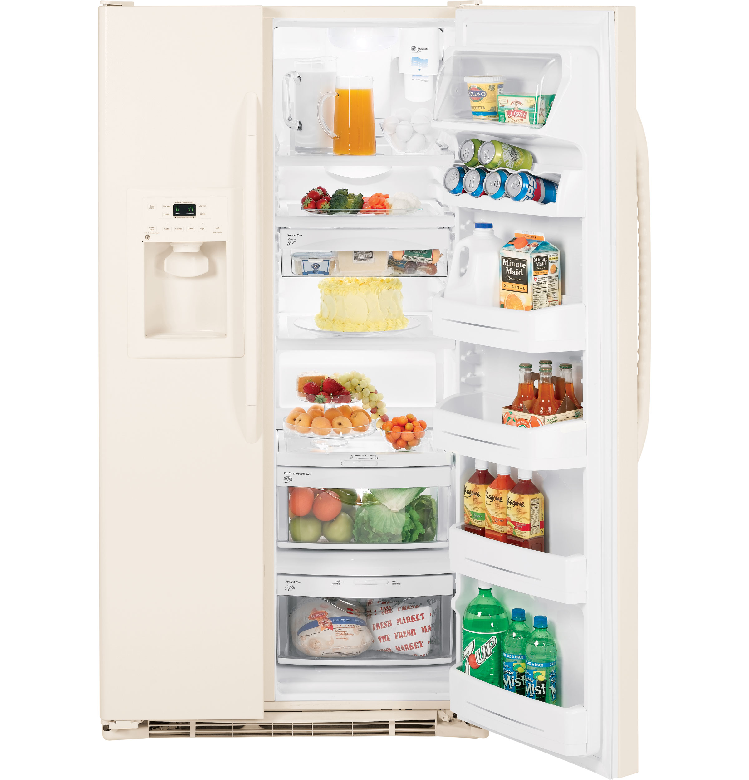23.1 Cu. Ft. Side-By-Side Refrigerator with Dispenser GSS23QGTCC