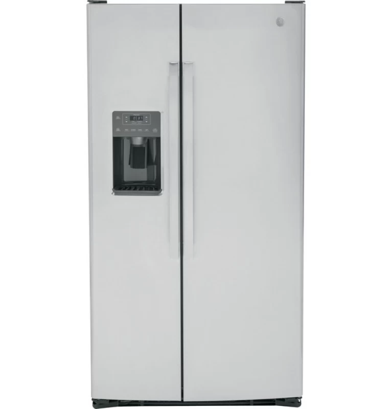 GE 25.3 Cu. Ft. Side-By-Side Refrigerator Gray GSS25GYPFS Picture 1