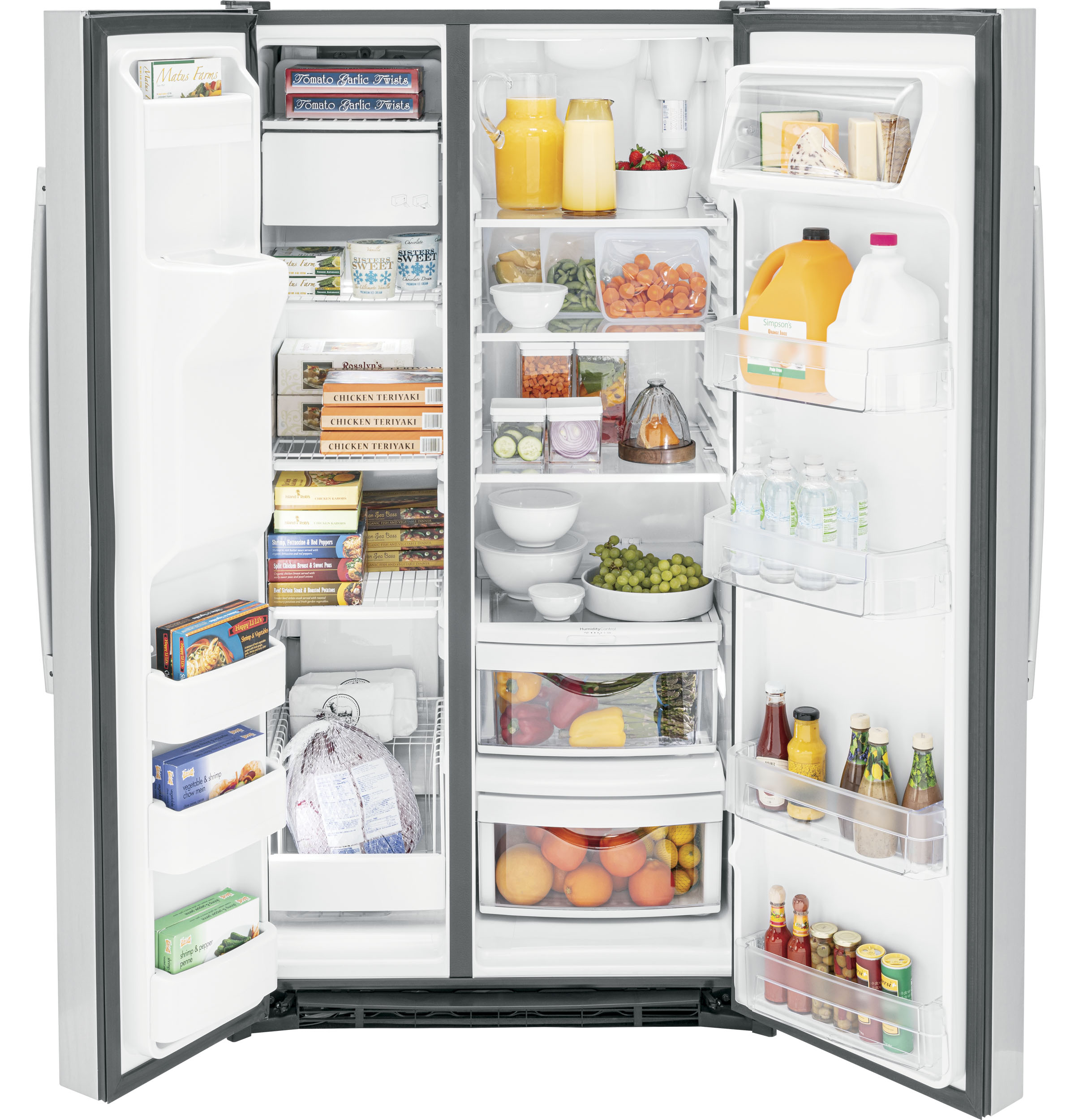 25.3 Cu. Ft. Side-By-Side Refrigerator GSS25GYPFS