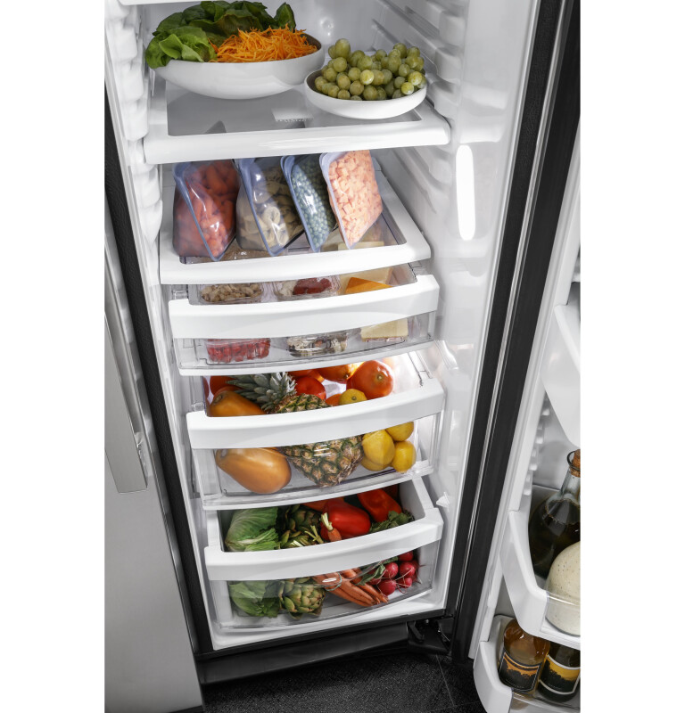 25.1 Cu. Ft. Fingerprint Resistant Side-By-Side Refrigerator GSS25IYNFS