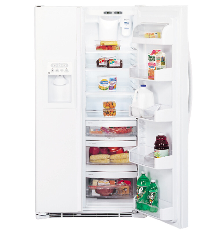25.4 Cu. Ft. Side-By-Side Refrigerator with Dispenser GSS25PGMWW