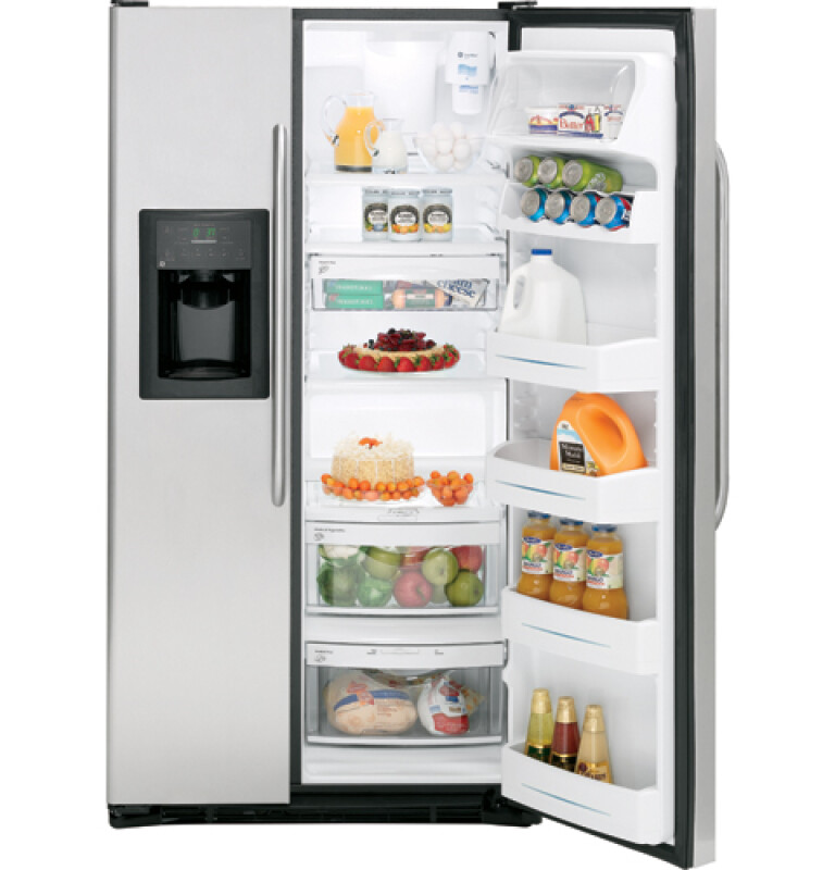 25.4 Cu. Ft. Capacity Side-By-Side Refrigerator with Dispenser GSS25QSTSS