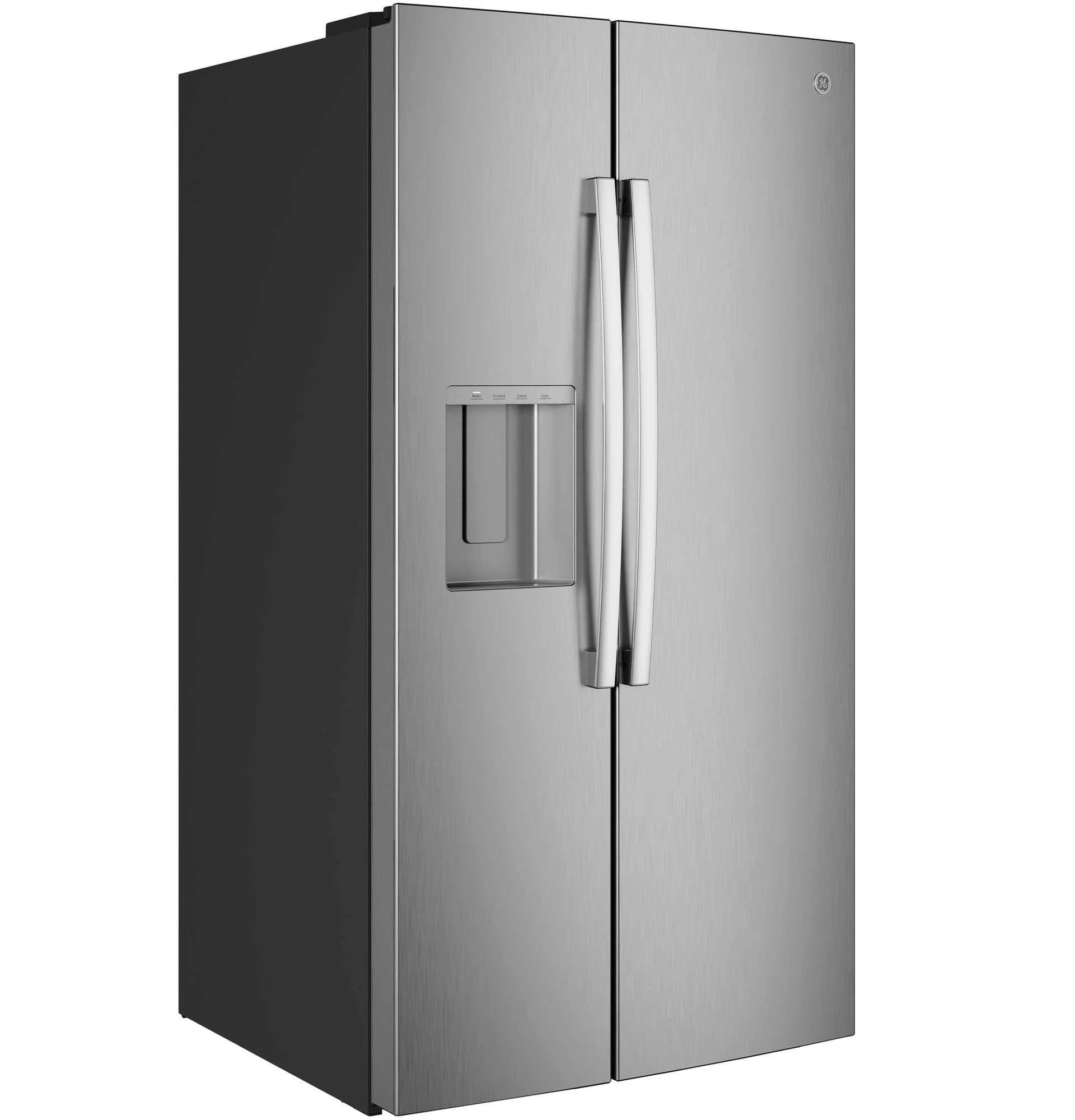 Ge® 27.9 Cu. Ft. Side-by-side Refrigerator With Extra Tall Dispenser And In-door Icemaker GSS28NYYFS