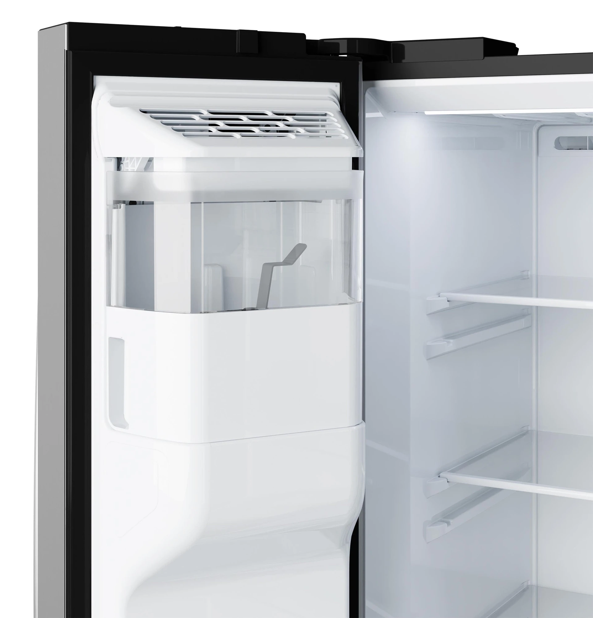 Ge® 27.9 Cu. Ft. Side-by-side Refrigerator With Extra Tall Dispenser And In-door Icemaker GSS28NYYFS