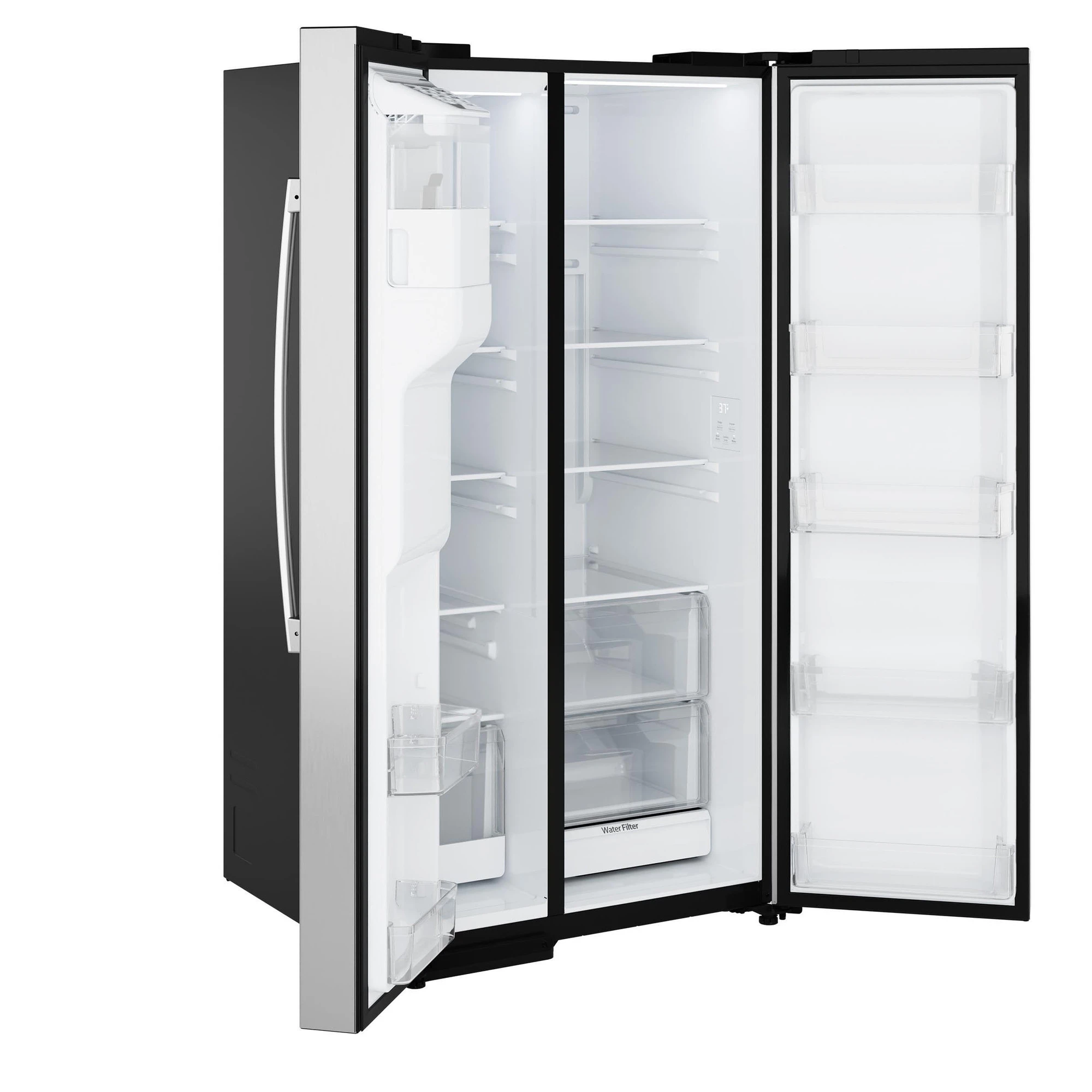 Ge® 27.9 Cu. Ft. Side-by-side Refrigerator With Extra Tall Dispenser And In-door Icemaker GSS28NYYFS