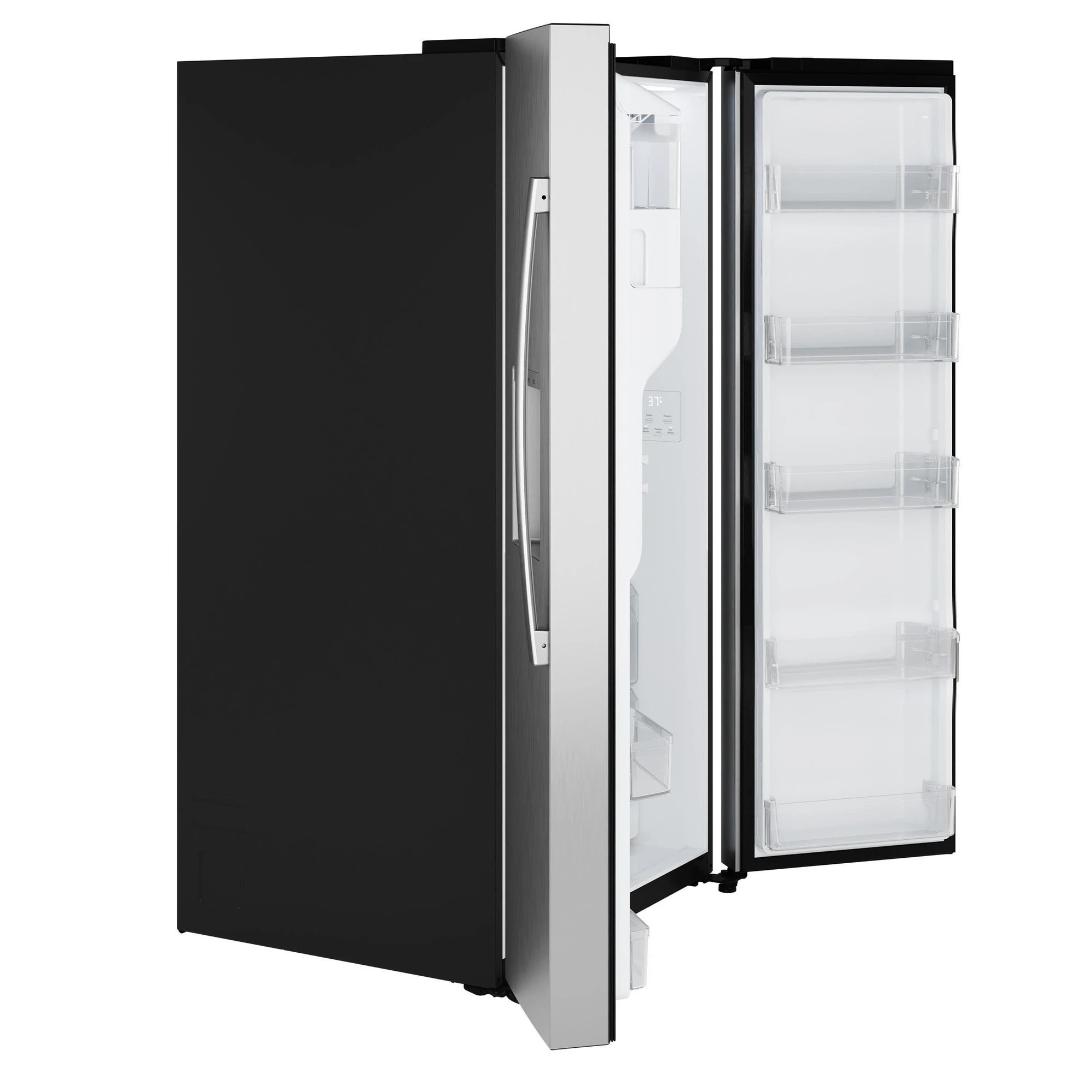 Ge® 27.9 Cu. Ft. Side-by-side Refrigerator With Extra Tall Dispenser And In-door Icemaker GSS28NYYFS