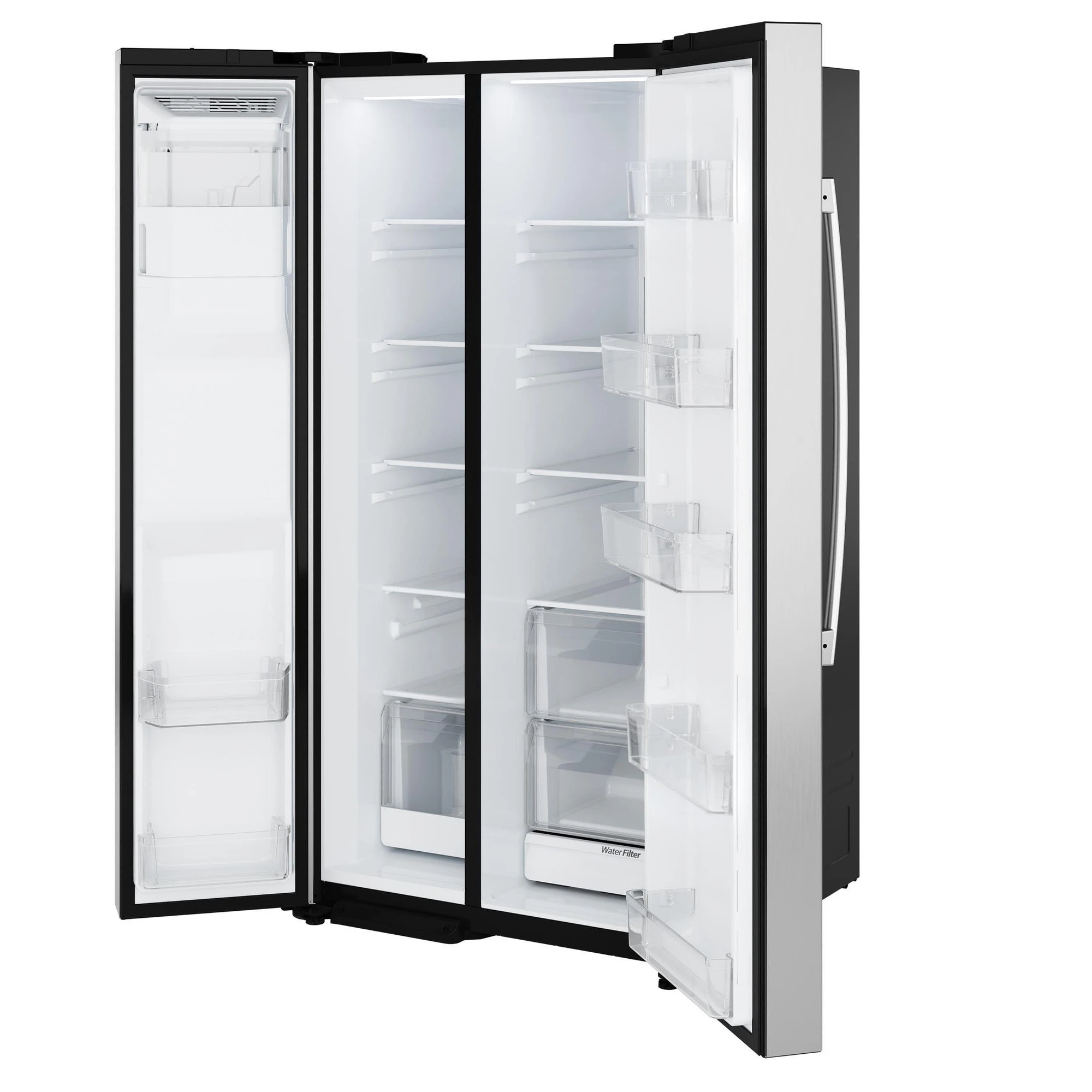 Ge® 27.9 Cu. Ft. Side-by-side Refrigerator With Extra Tall Dispenser And In-door Icemaker GSS28NYYFS
