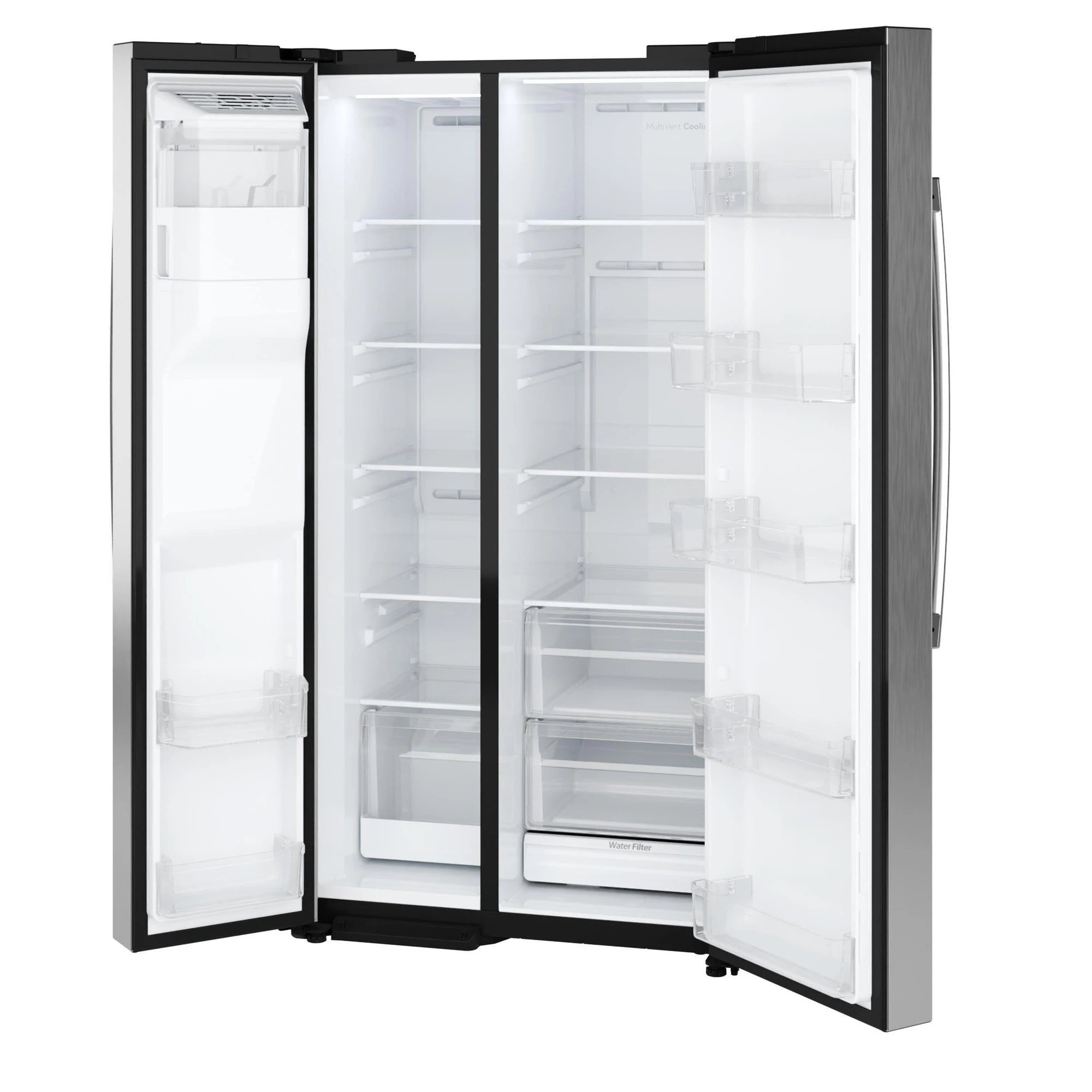 Ge® 27.9 Cu. Ft. Side-by-side Refrigerator With Extra Tall Dispenser And In-door Icemaker GSS28NYYFS