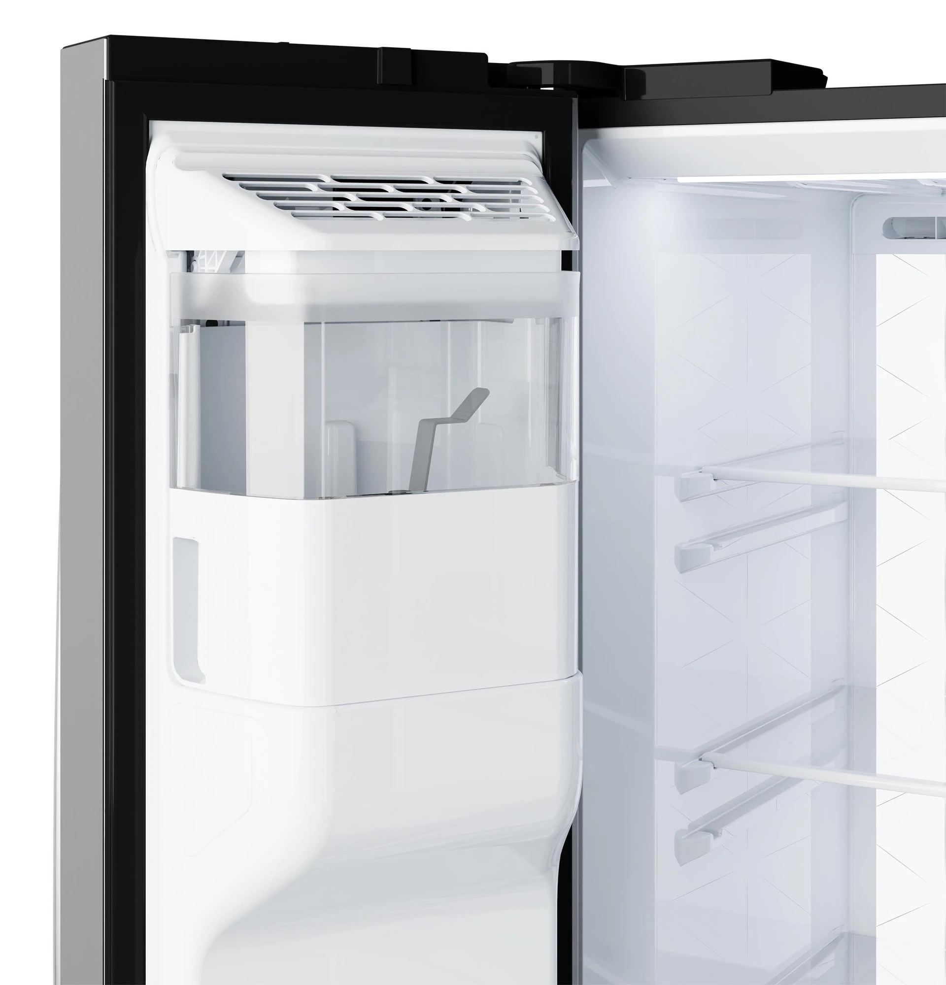 Ge® 27.7 Cu. Ft. Side-by-side Refrigerator With Led Light Walls And Extra Tall Dispenser GSS28PYYFS