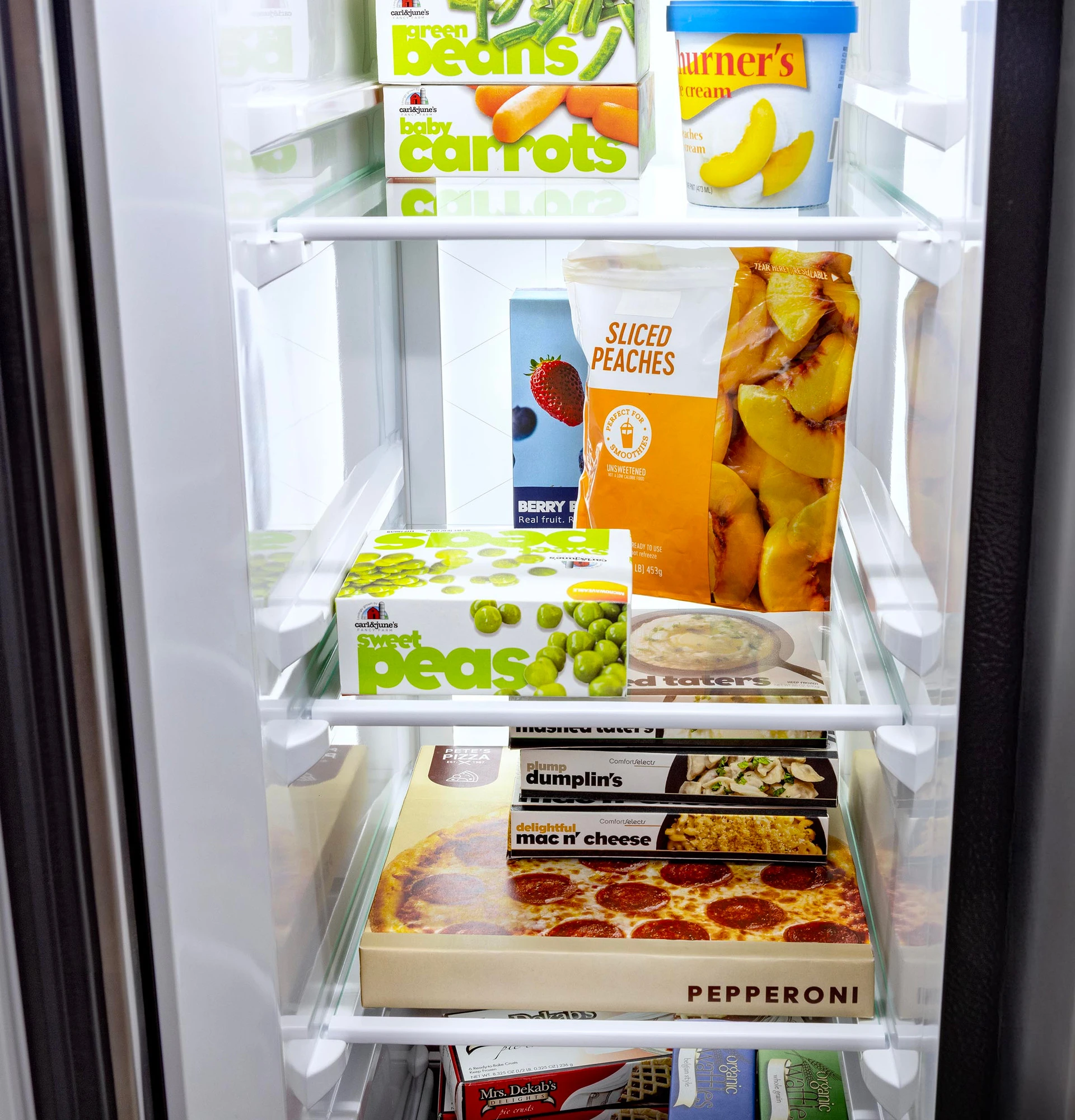 Ge® 27.7 Cu. Ft. Side-by-side Refrigerator With Led Light Walls And Extra Tall Dispenser GSS28PYYFS