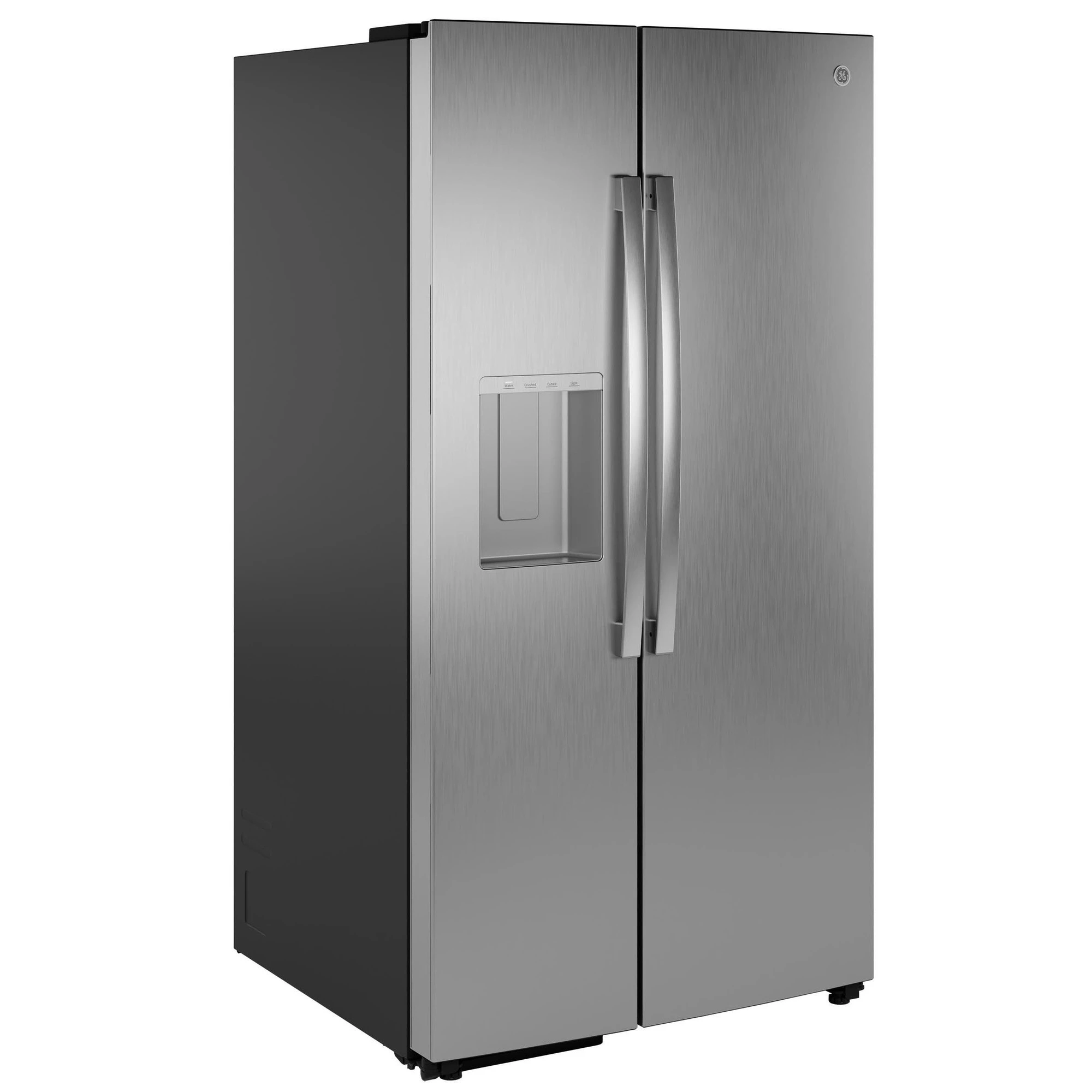 Ge® 27.7 Cu. Ft. Side-by-side Refrigerator With Led Light Walls And Extra Tall Dispenser GSS28PYYFS