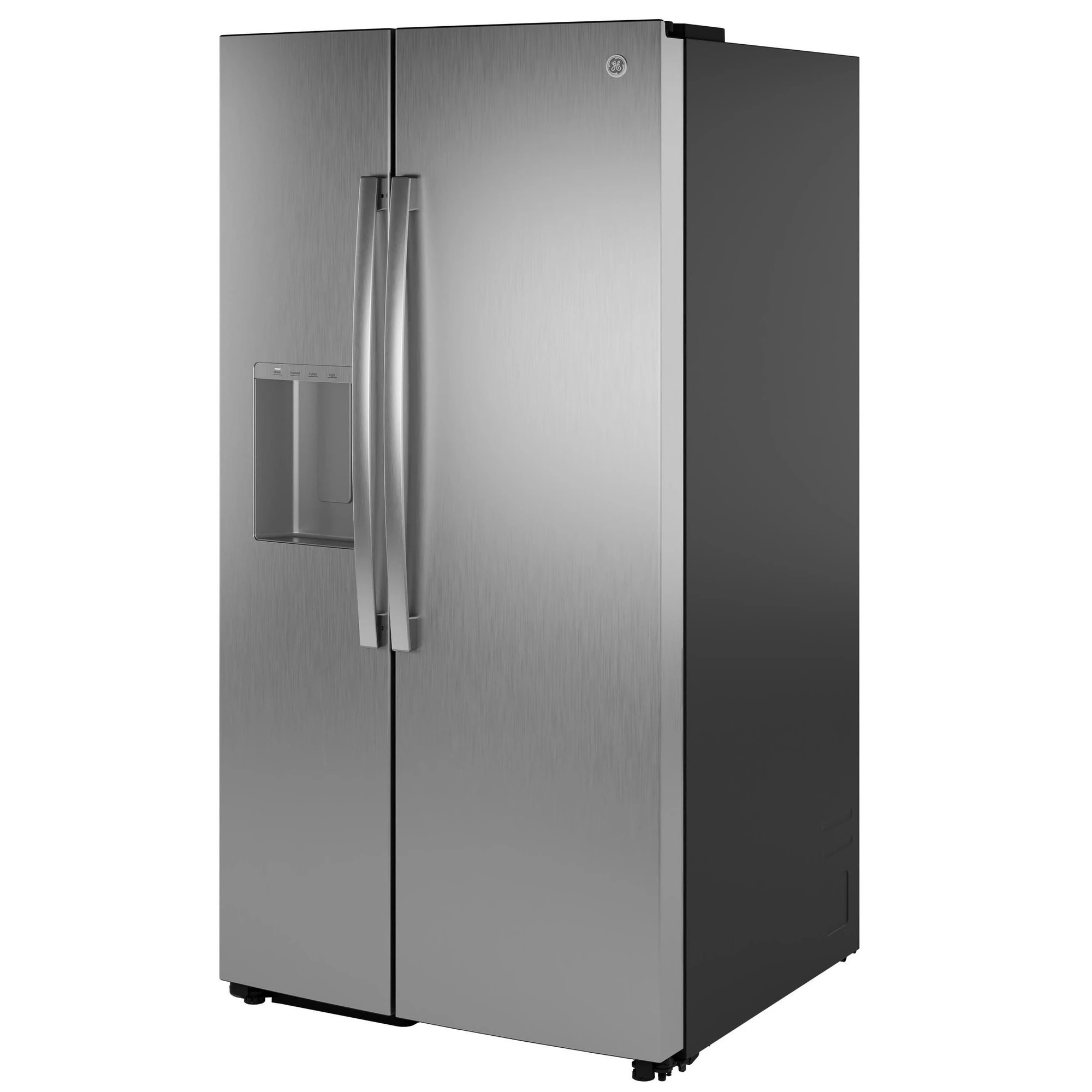 Ge® 27.7 Cu. Ft. Side-by-side Refrigerator With Led Light Walls And Extra Tall Dispenser GSS28PYYFS