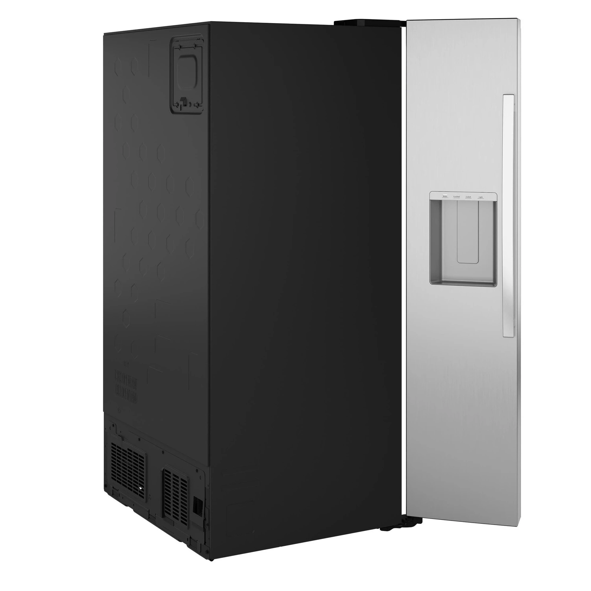 Ge® 27.7 Cu. Ft. Side-by-side Refrigerator With Led Light Walls And Extra Tall Dispenser GSS28PYYFS