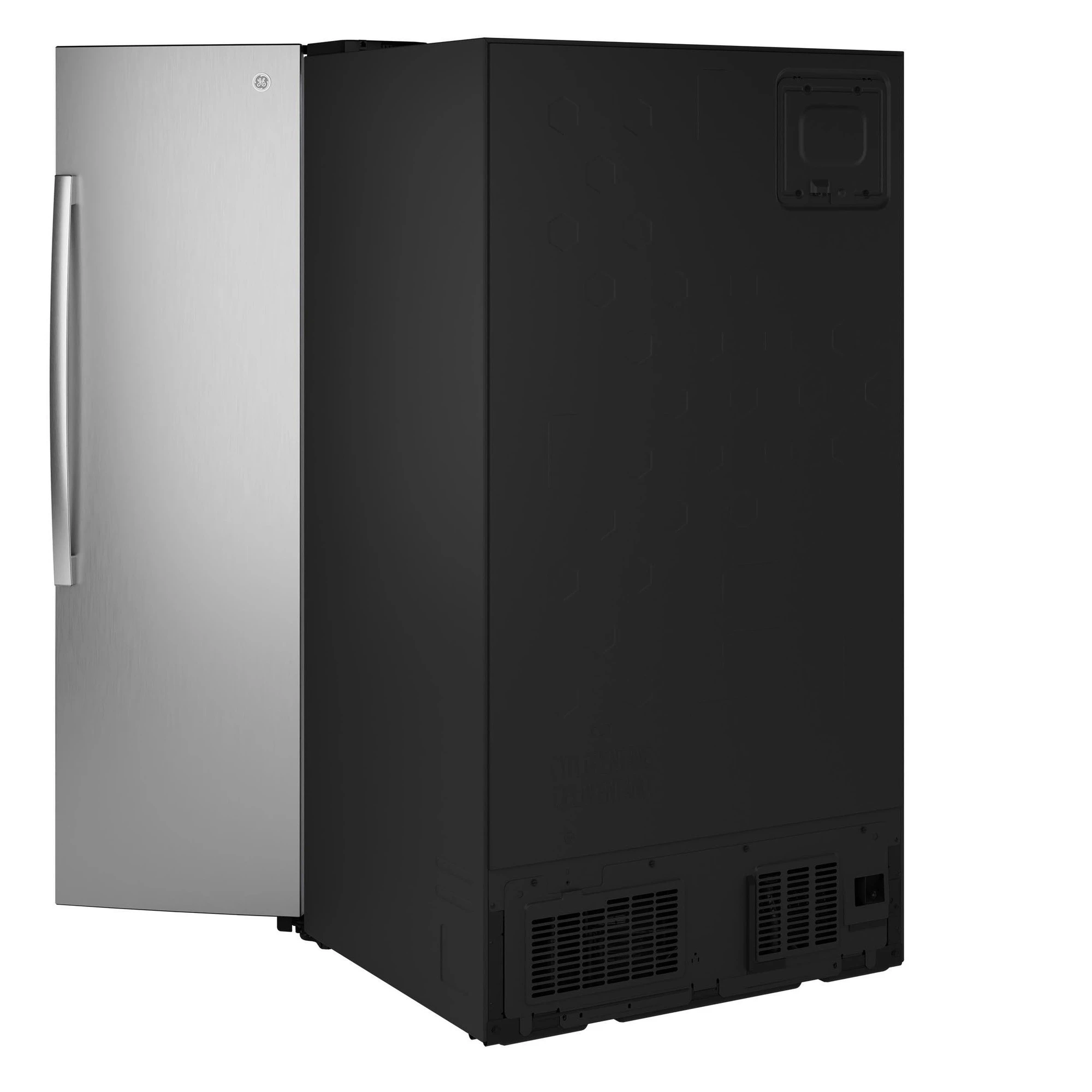 Ge® 27.7 Cu. Ft. Side-by-side Refrigerator With Led Light Walls And Extra Tall Dispenser GSS28PYYFS