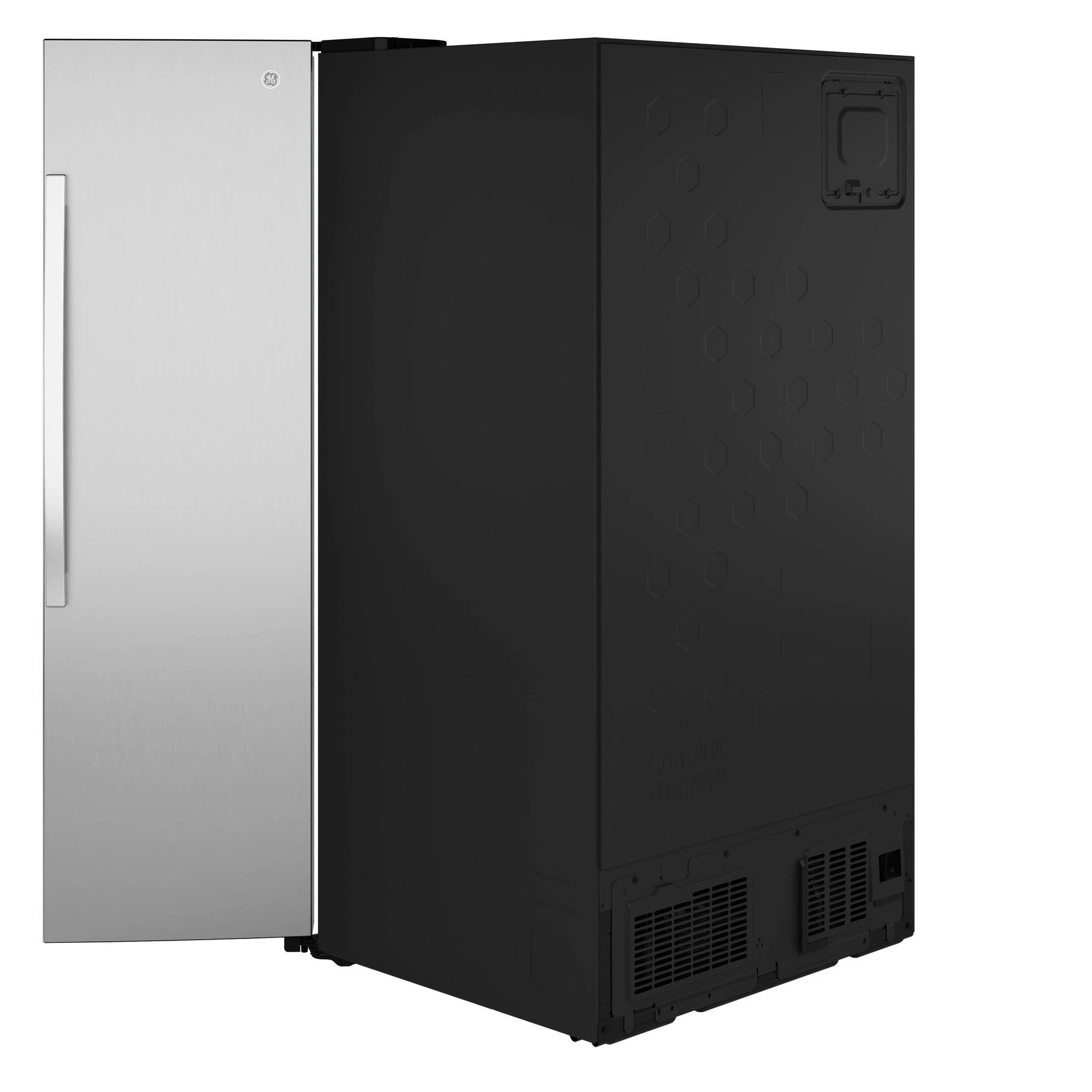 Ge® 27.7 Cu. Ft. Side-by-side Refrigerator With Led Light Walls And Extra Tall Dispenser GSS28PYYFS