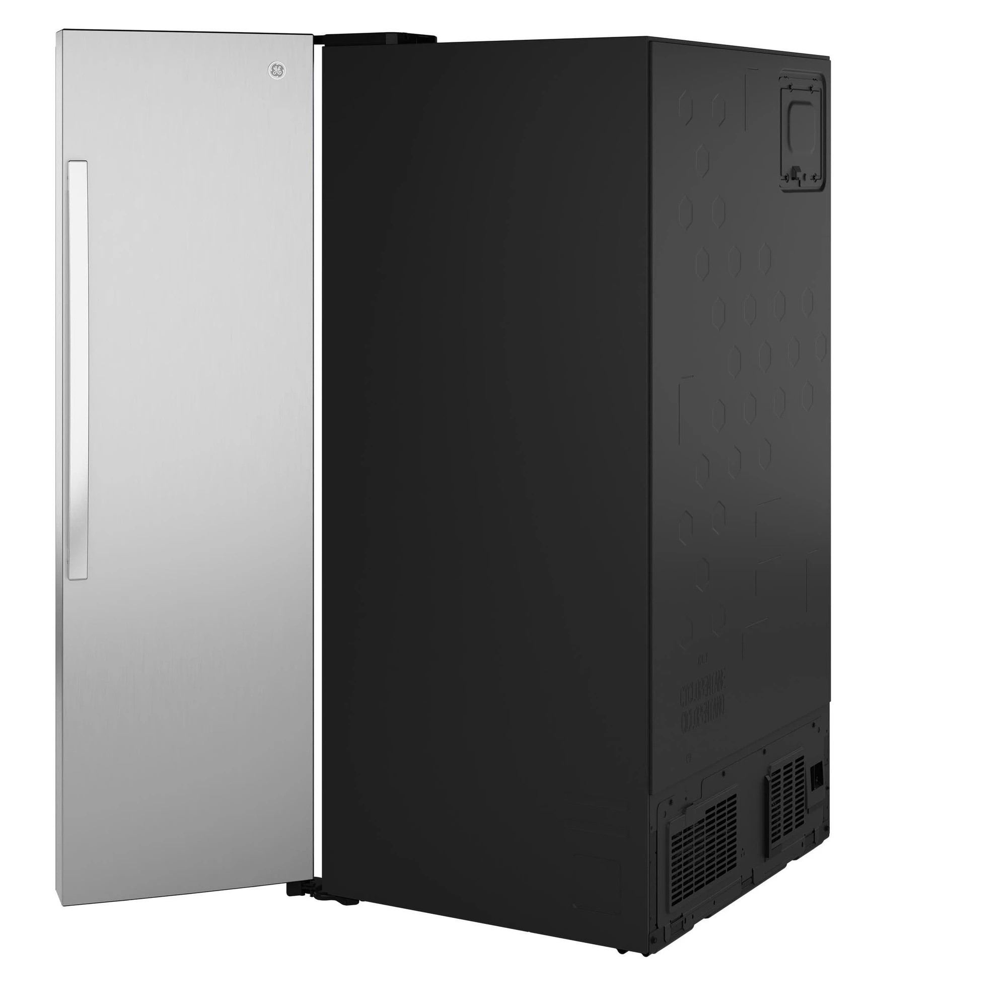 Ge® 27.7 Cu. Ft. Side-by-side Refrigerator With Led Light Walls And Extra Tall Dispenser GSS28PYYFS