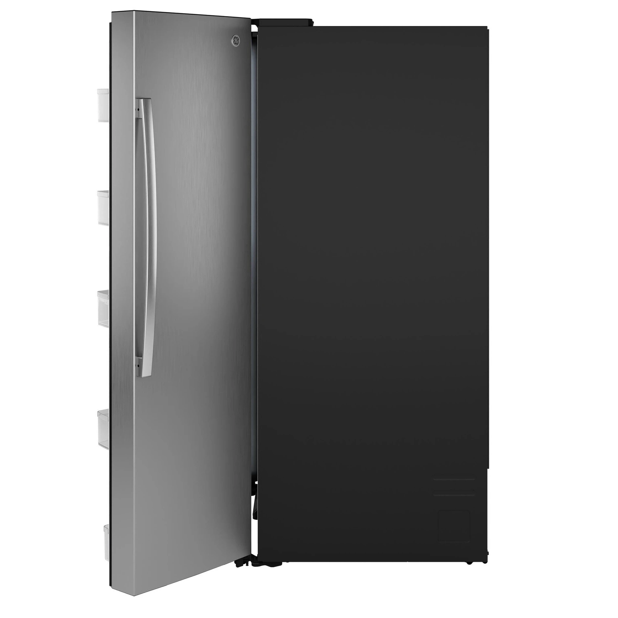 Ge® 27.7 Cu. Ft. Side-by-side Refrigerator With Led Light Walls And Extra Tall Dispenser GSS28PYYFS