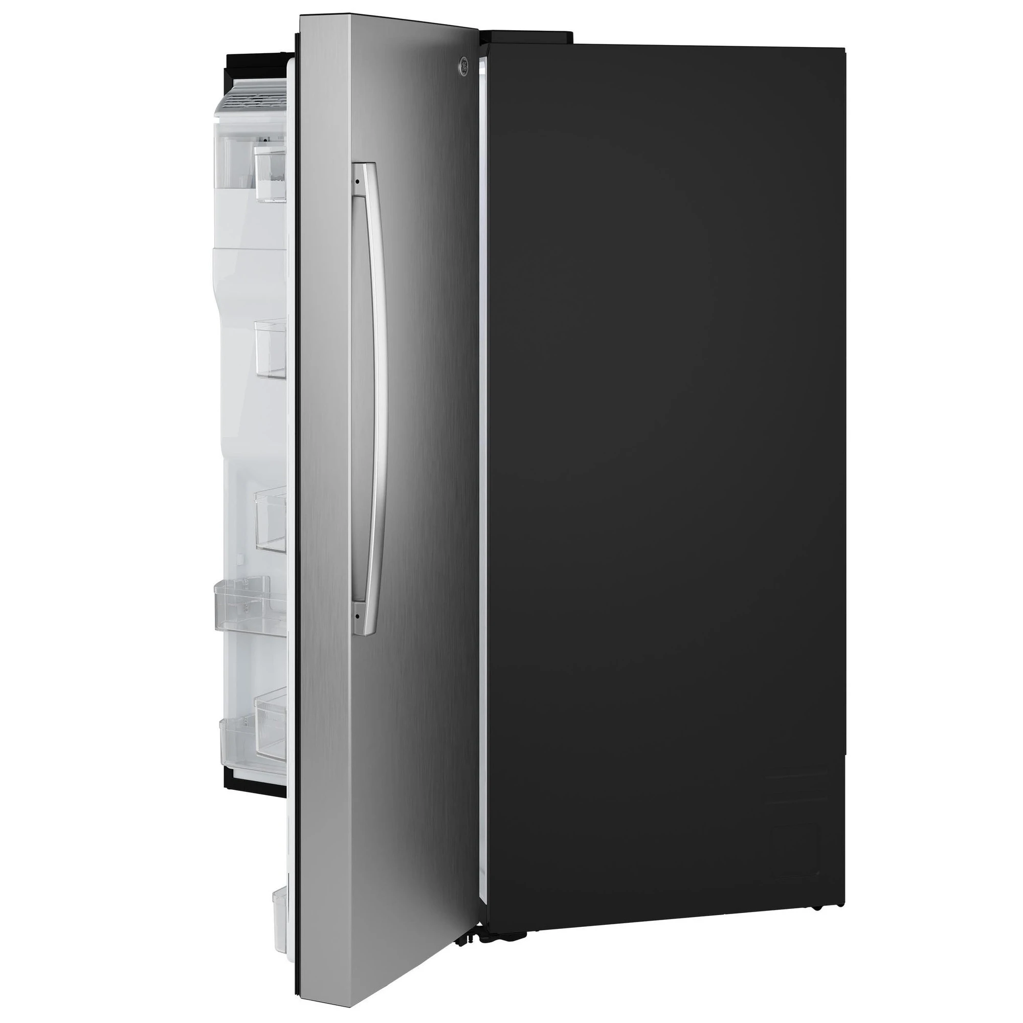 Ge® 27.7 Cu. Ft. Side-by-side Refrigerator With Led Light Walls And Extra Tall Dispenser GSS28PYYFS