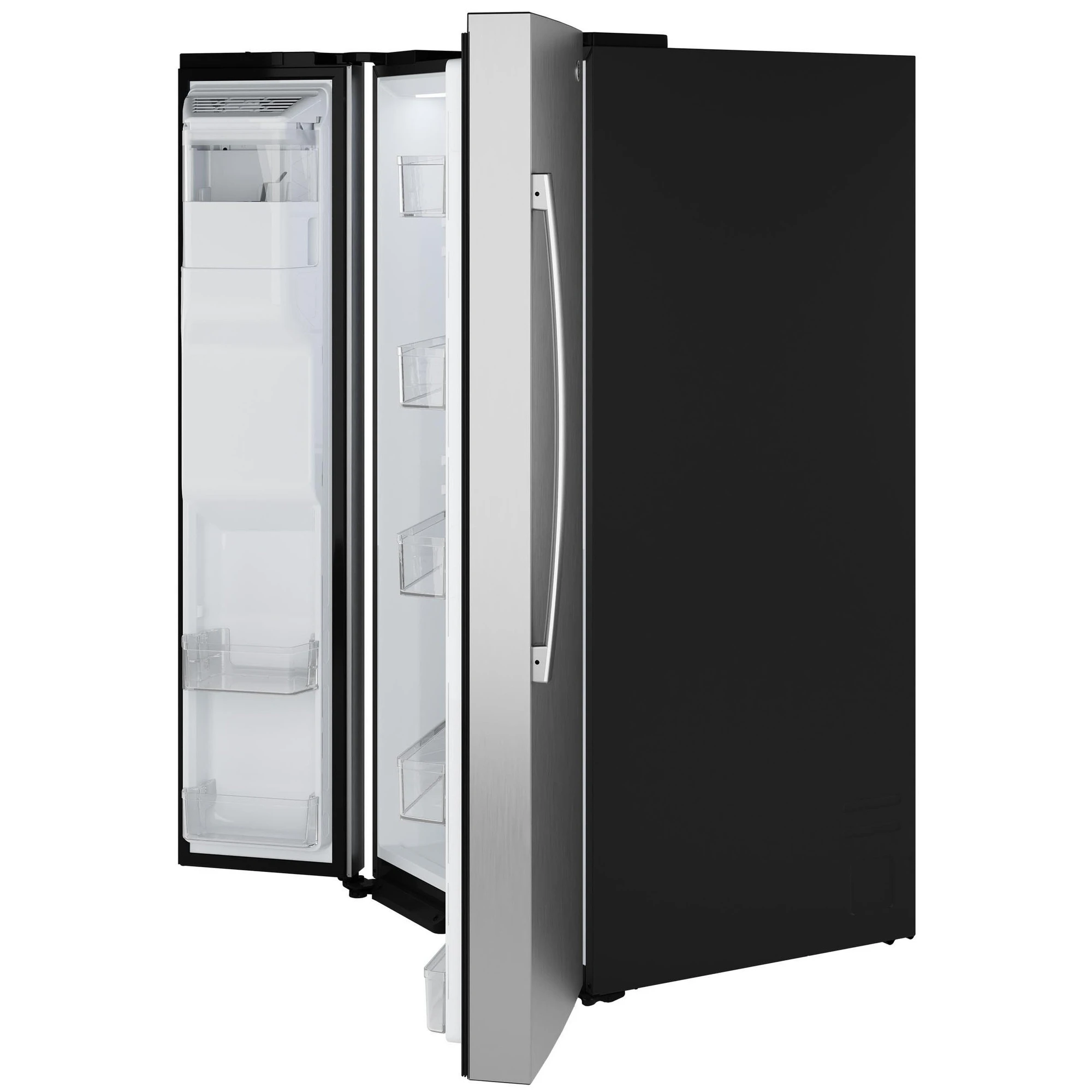 Ge® 27.7 Cu. Ft. Side-by-side Refrigerator With Led Light Walls And Extra Tall Dispenser GSS28PYYFS