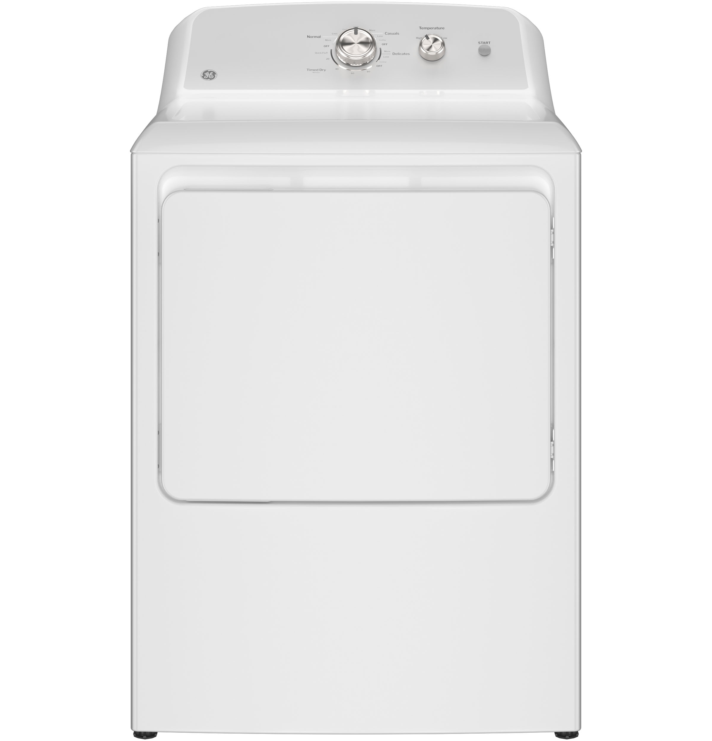 7.2 cu. ft. Capacity Electric Dryer with Up To 120 ft. Venting and Reversible Door GTD38EASWWS