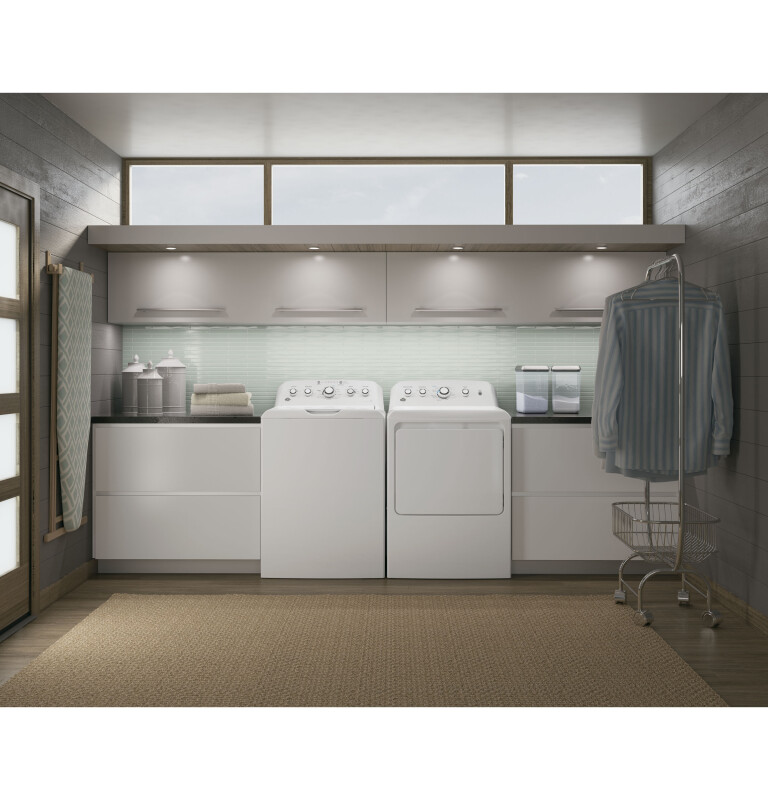 7.2 cu. ft. Capacity aluminized alloy drum Electric Dryer GTD42EASJWW