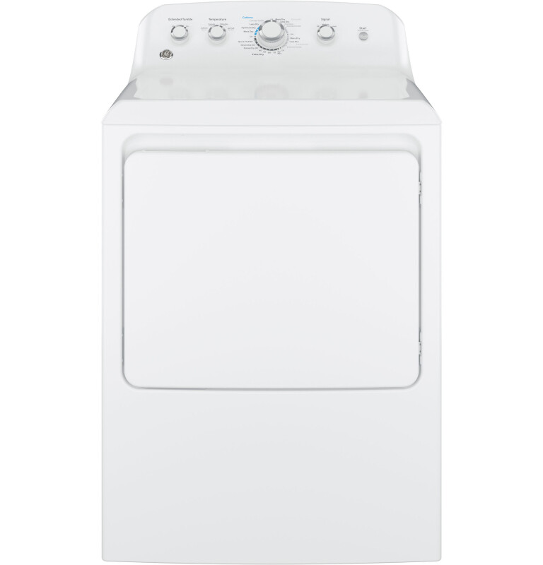 GE 7.2 cu. ft. Capacity aluminized alloy drum Gas Dryer White GTD42GASJWW Picture 1