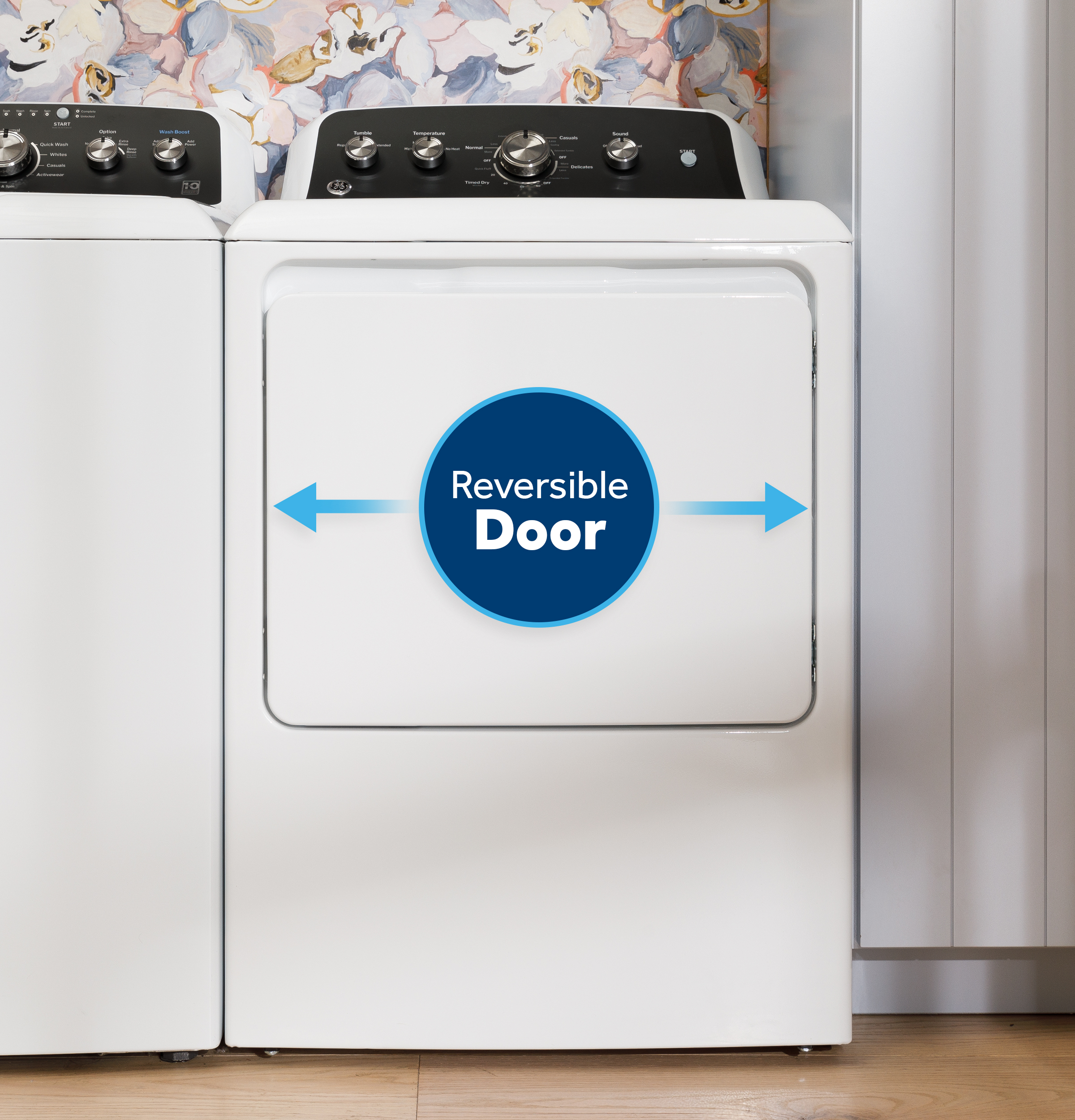 7.2 cu. ft. Capacity Electric Dryer with Up To 120 ft. Venting and Extended Tumble GTD48EASWWB