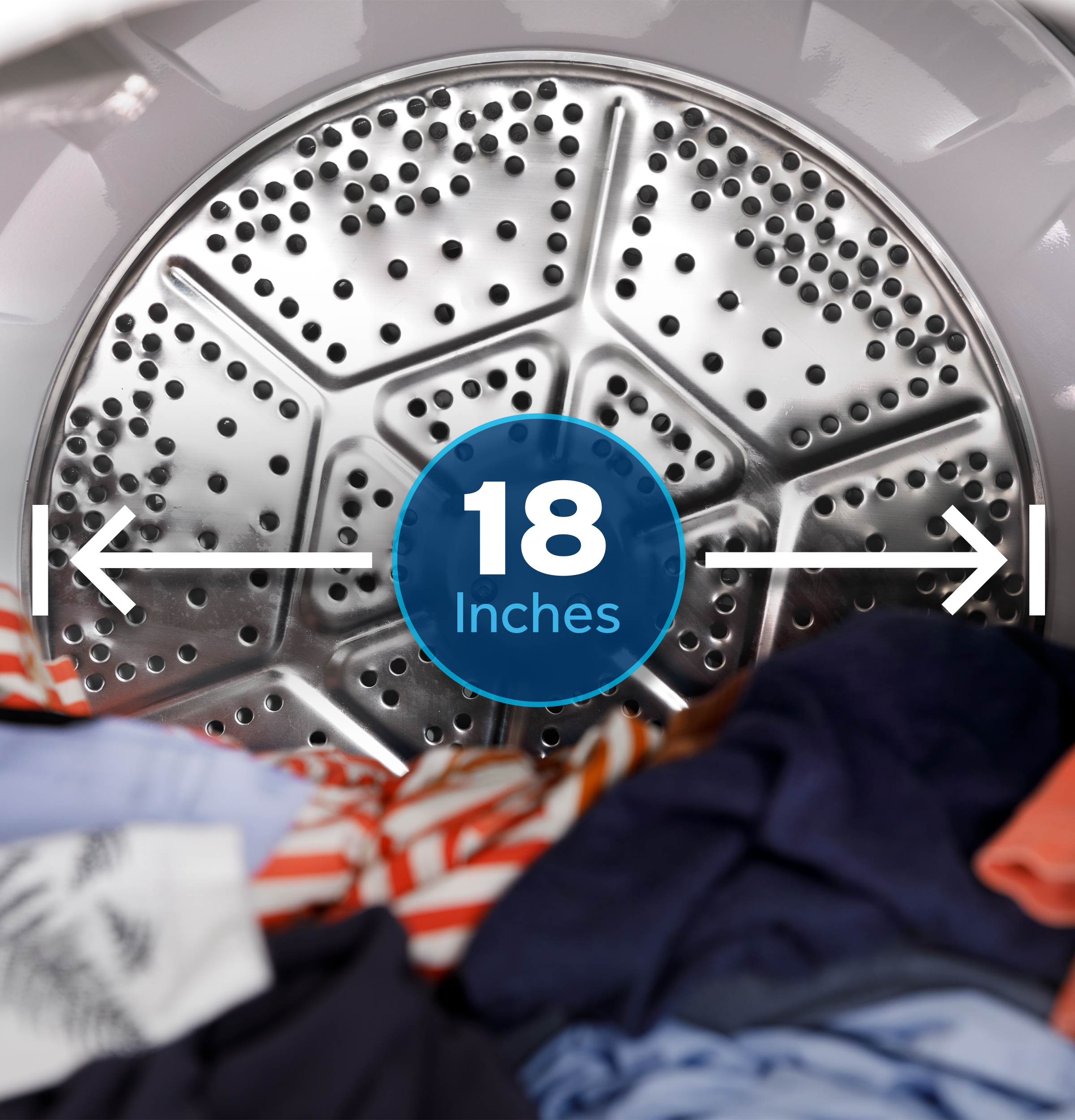 7.2 cu. ft. Capacity Electric Dryer with Up To 120 ft. Venting and Extended Tumble GTD48EASWWB