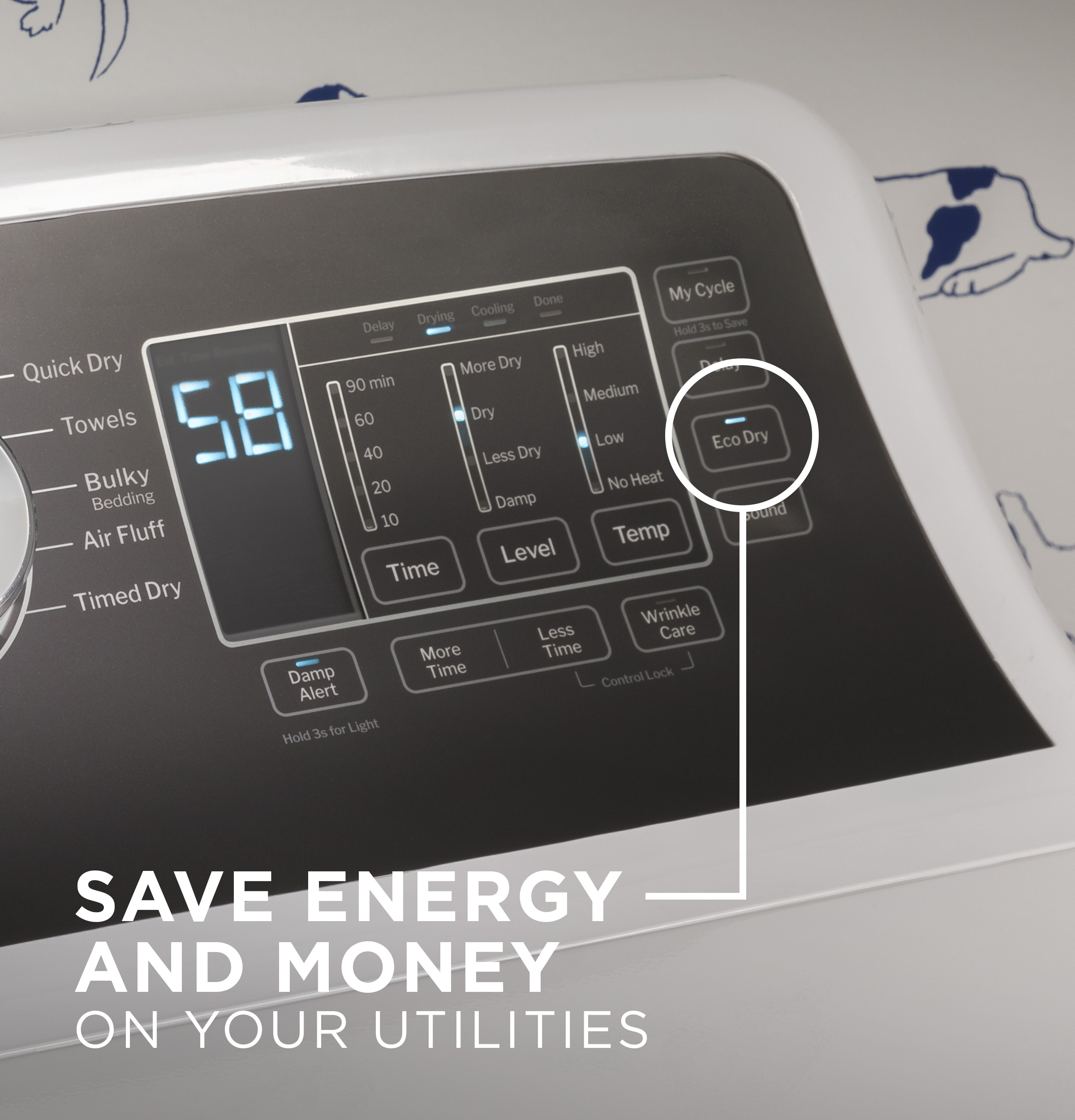 7.4 cu. ft. Capacity Gas Dryer with Up To 120 ft. Venting and Sensor Dry GTD58GBSVWS