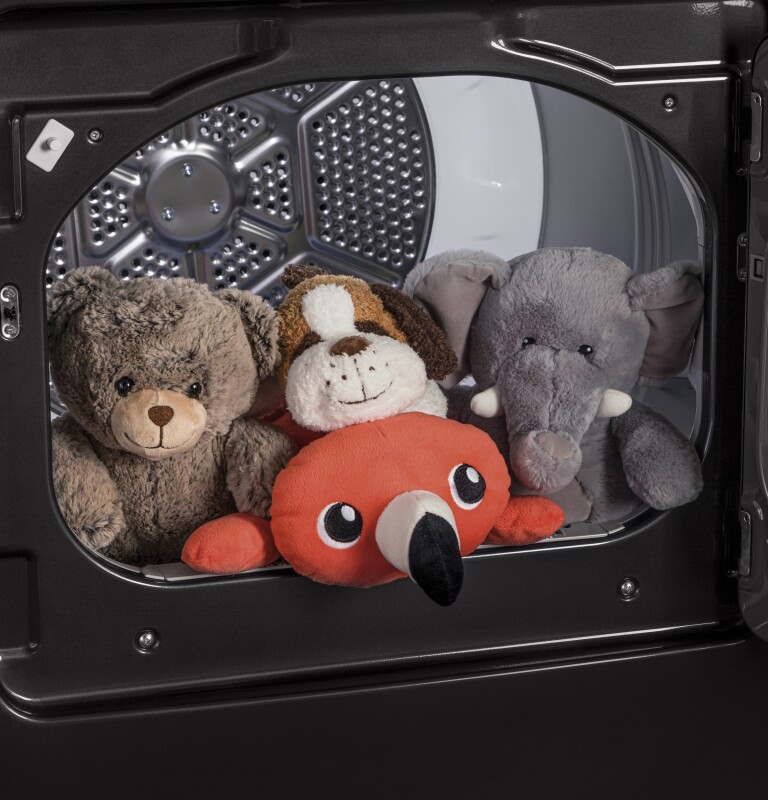 7.4 cu. ft. Capacity aluminized alloy drum Electric Dryer with Sanitize Cycle and Sensor Dry GTD72EBSNWS