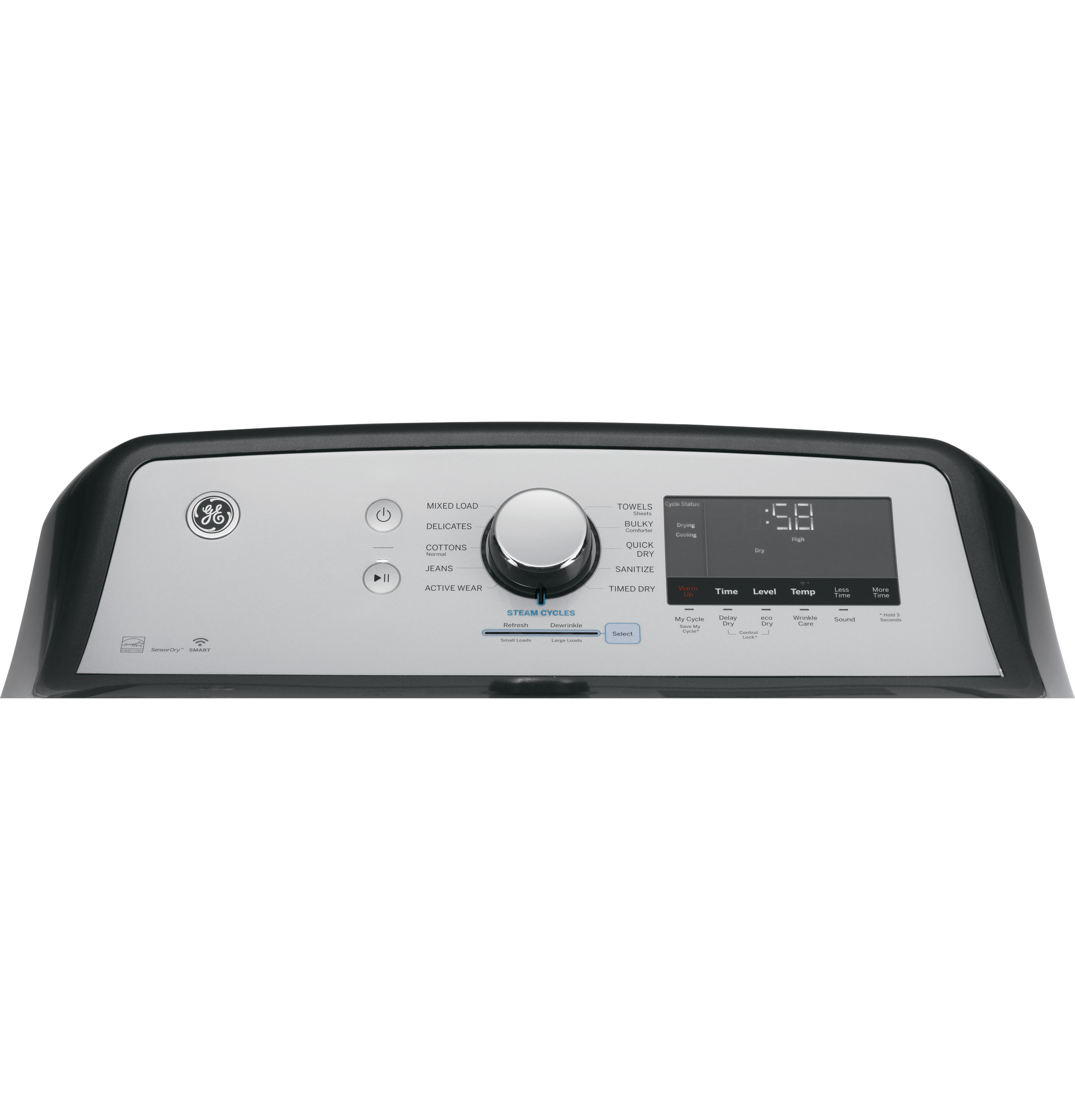 7.4 cu. ft. Capacity Smart aluminized alloy drum Electric Dryer with Sanitize Cycle and Sensor Dry GTD84ECPNDG