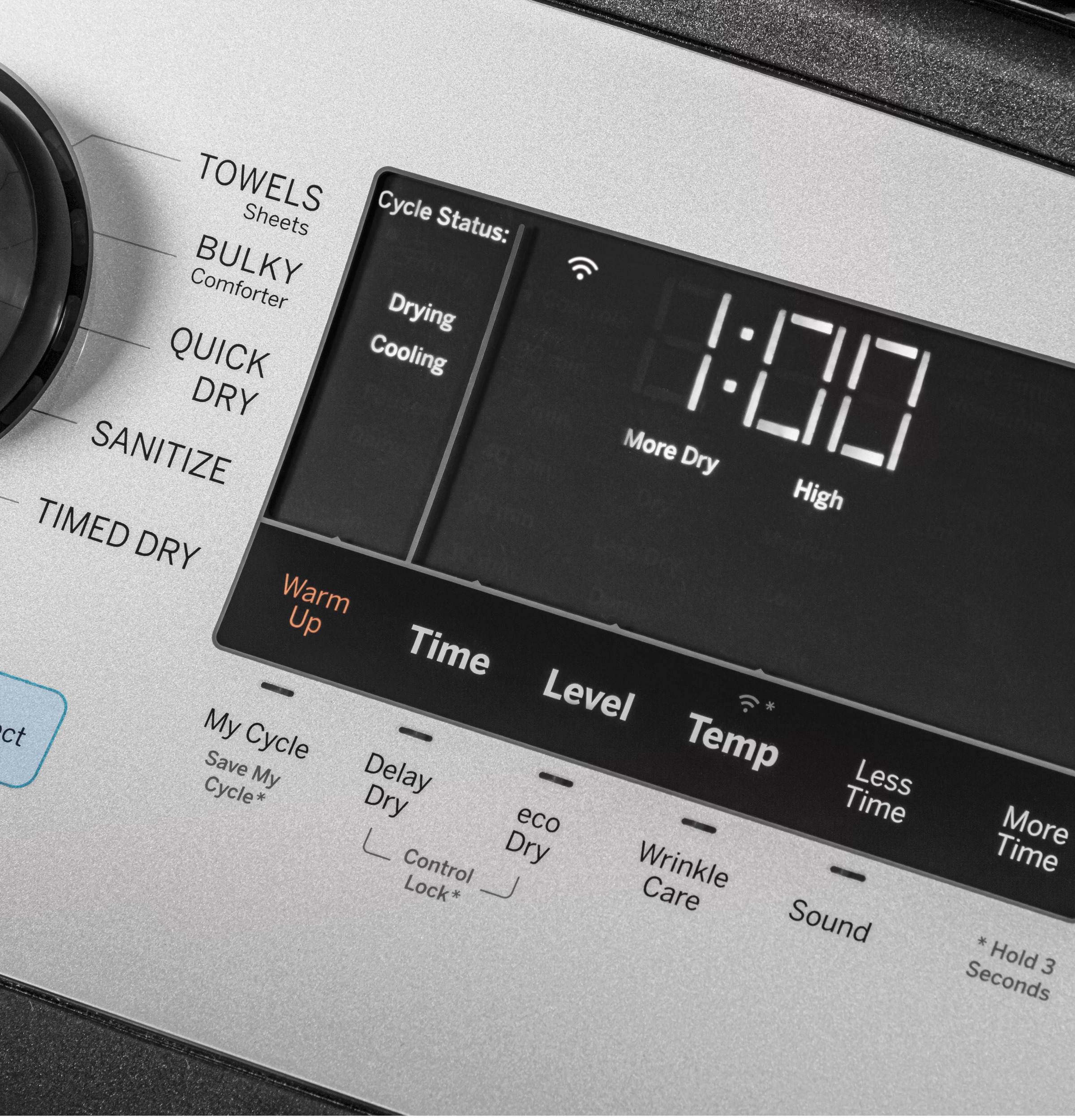 7.4 cu. ft. Capacity Smart aluminized alloy drum Electric Dryer with Sanitize Cycle and Sensor Dry GTD84ECPNDG