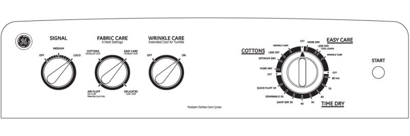 Long Vent 7.0 Cu. Ft. DuraDrum Electric Dryer GTDL310EMWS