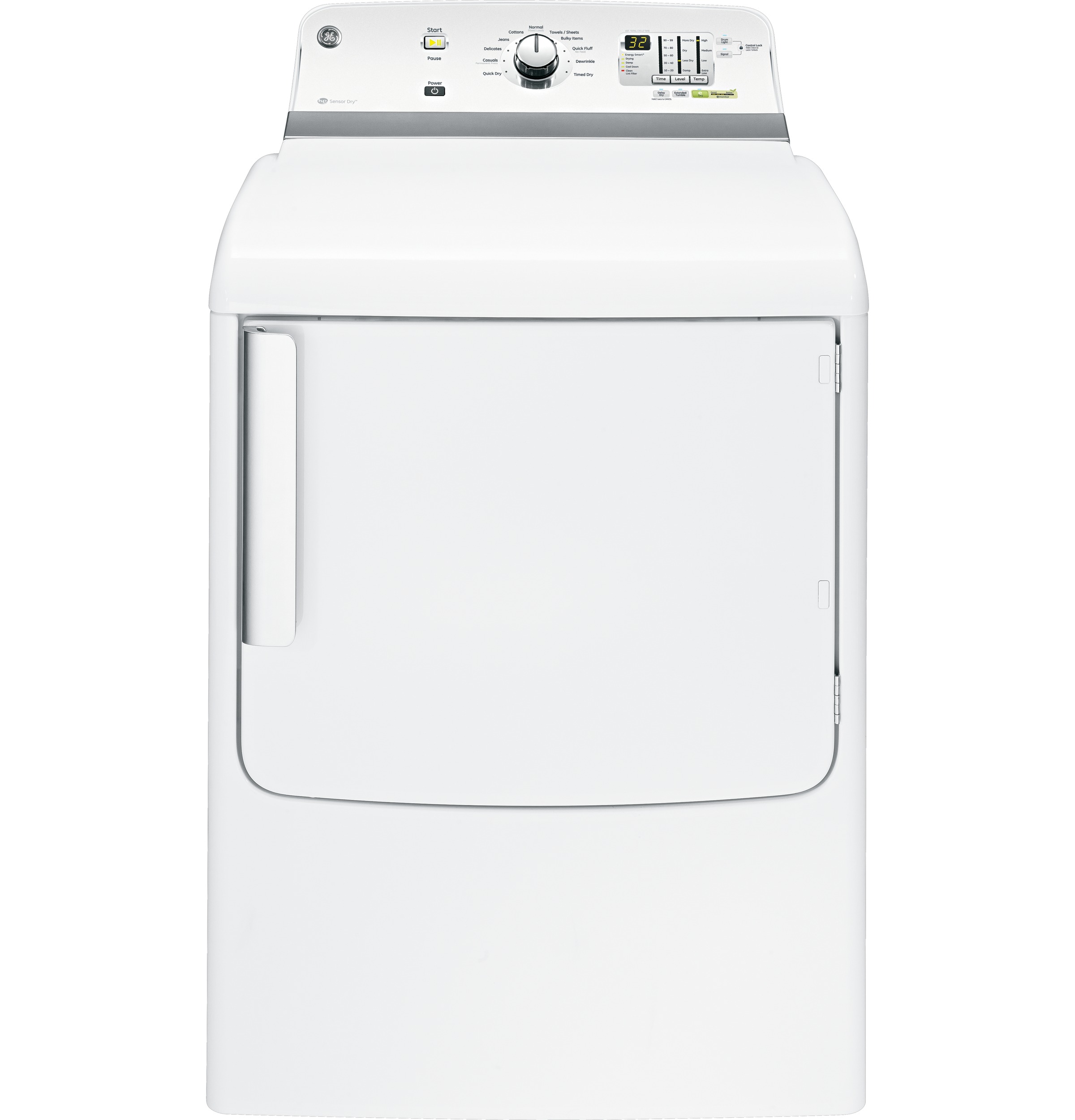 Long Vent 7.8 cu. ft. capacity electric dryer GTDL740EDWW