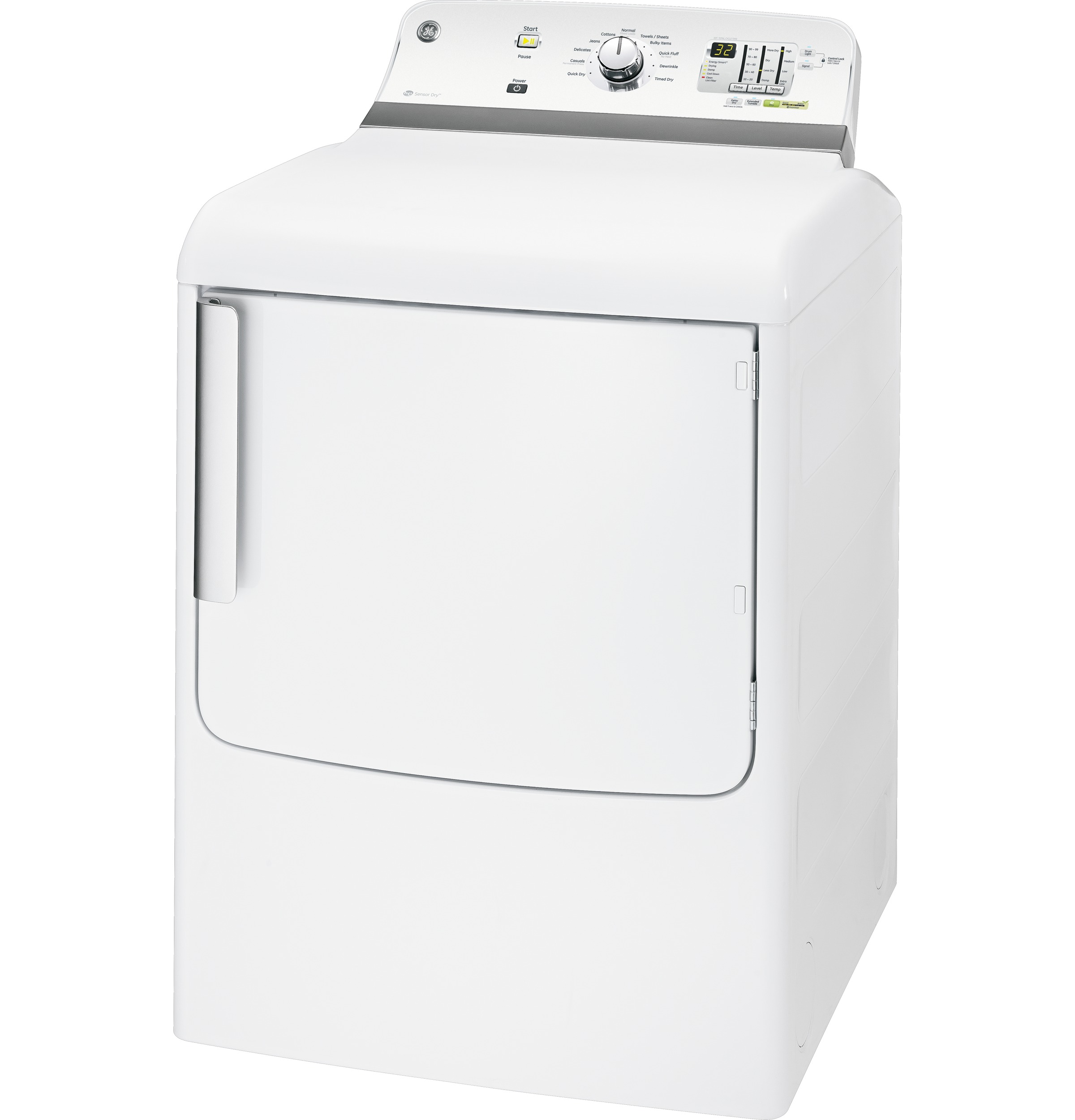 Long Vent 7.8 cu. ft. capacity electric dryer GTDL740EDWW