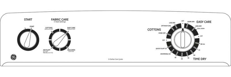 7.0 cu. ft. capacity DuraDrum electric dryer GTDP200EMWW