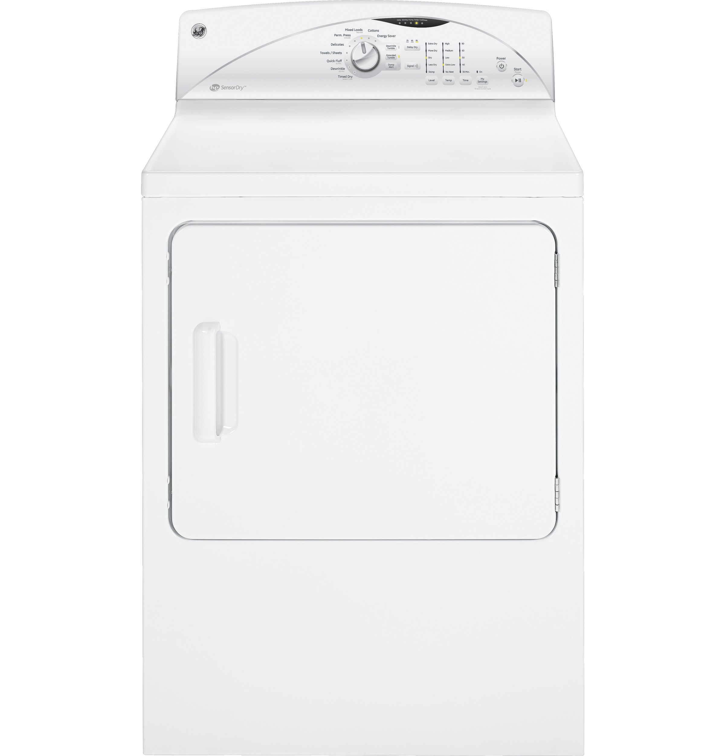 7.0 cu. ft. capacity Dura Drum electric dryer with HE SensorDry GTDP520EDWW