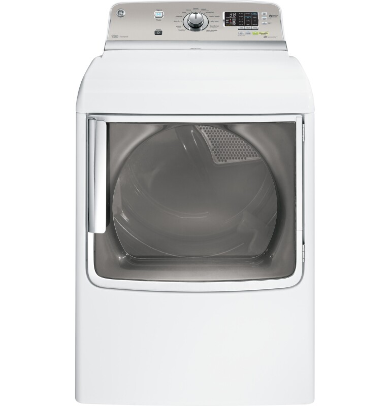 7.8 cu. ft. capacity electric dryer with stainless steel drum and steam GTDS820EDWS