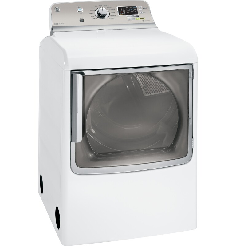 7.8 cu. ft. capacity electric dryer with stainless steel drum and steam GTDS820EDWS