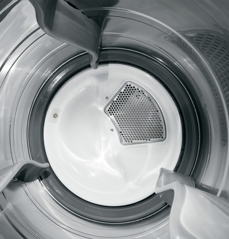 7.8 cu. ft. capacity electric dryer with stainless steel drum and steam GTDS820EDWS