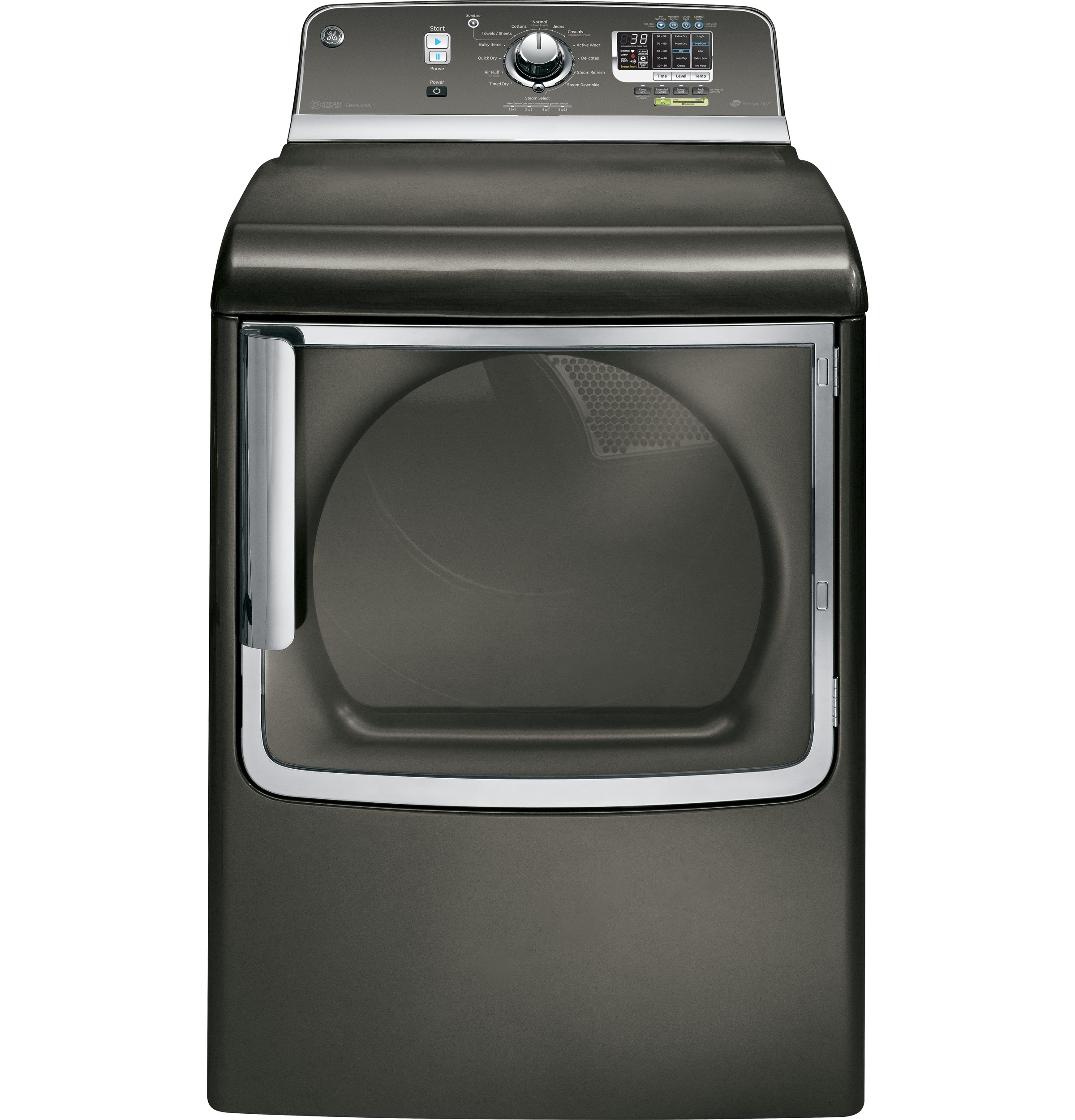 7.8 cu. ft. capacity gas dryer with stainless steel drum and steam GTDS855GDMC