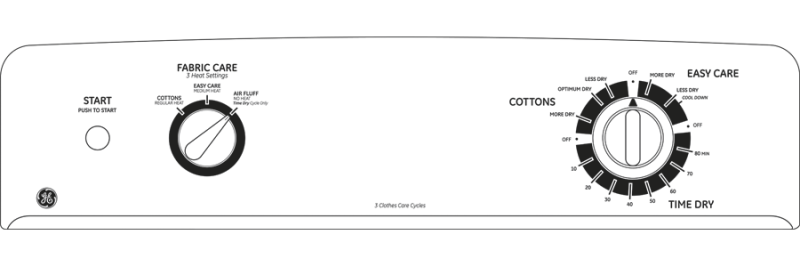 6.0 cu. ft. capacity DuraDrum electric dryer GTDX100EMWW