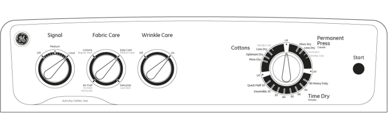 6.0 cu. ft. capacity Dura Drum electric dryer GTDX400EDWS