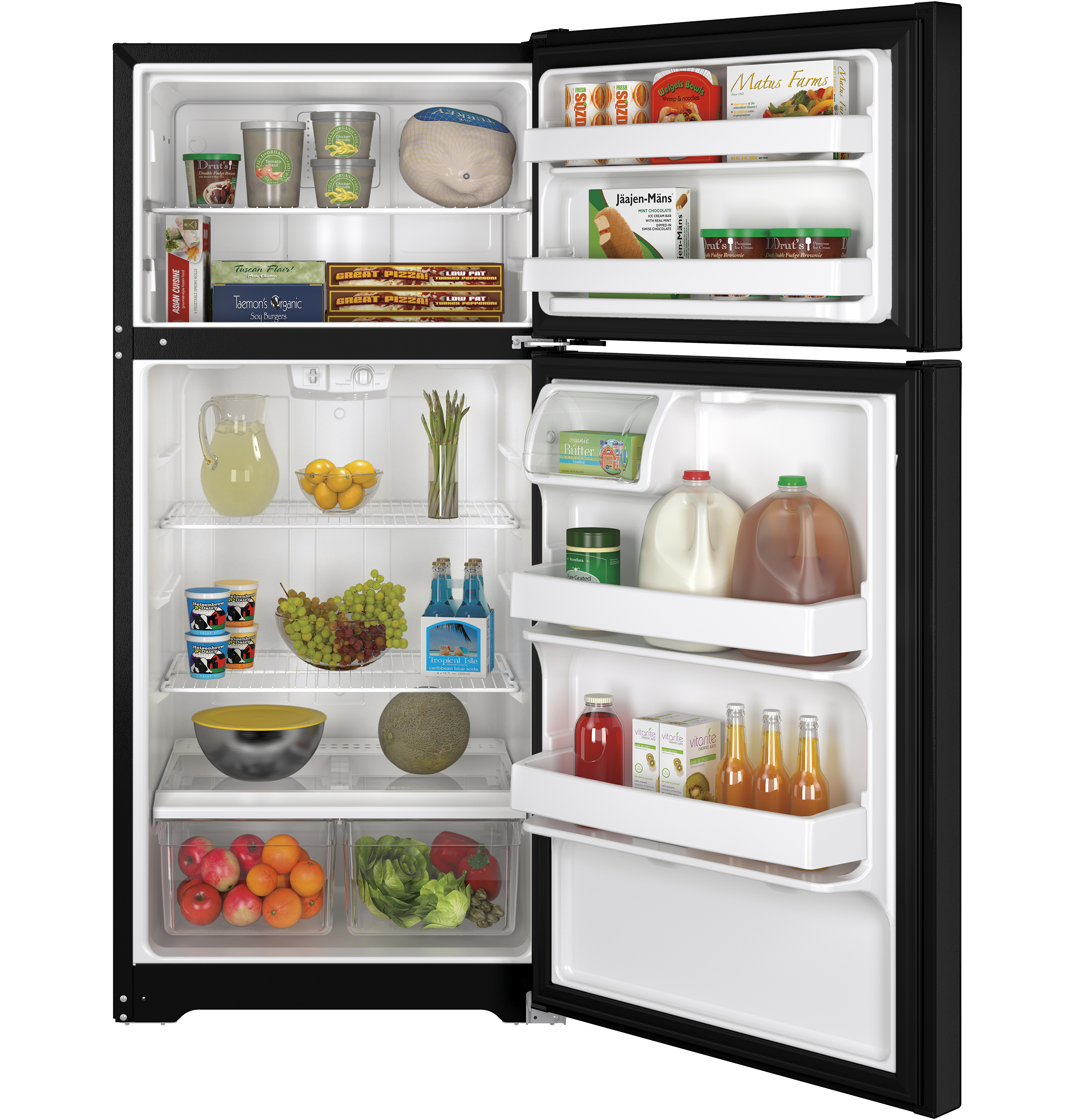 14.6 Cu. Ft. Top-Freezer Refrigerator GTE15CTHRBB