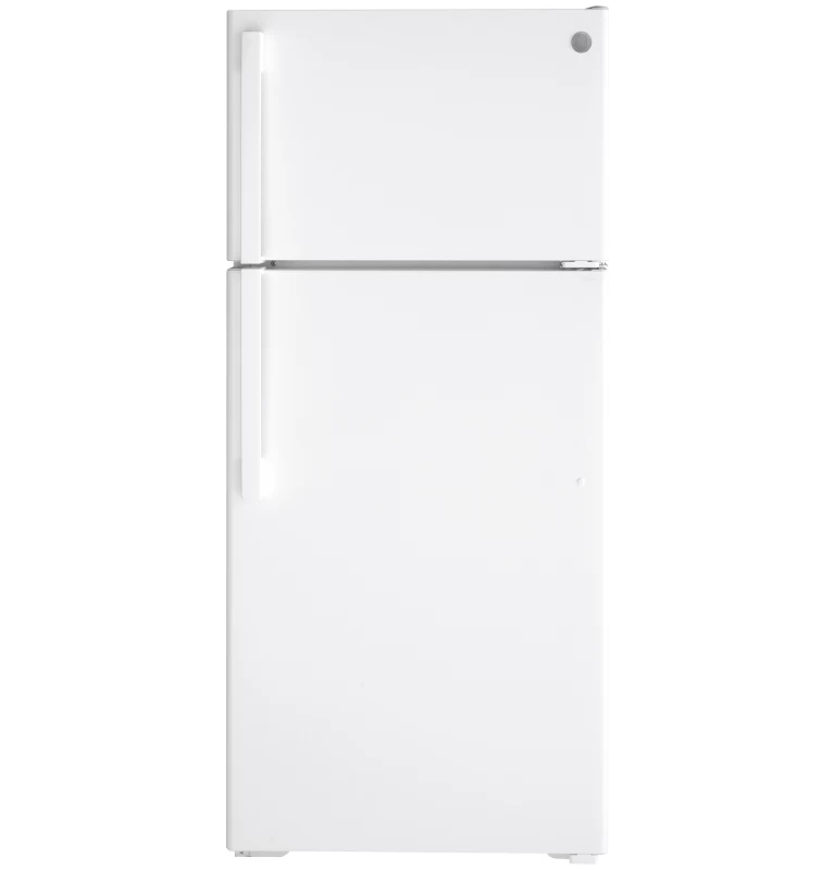 GE 16.6 Cu. Ft. Top-Freezer Refrigerator White GTE17DTNRWW Picture 1
