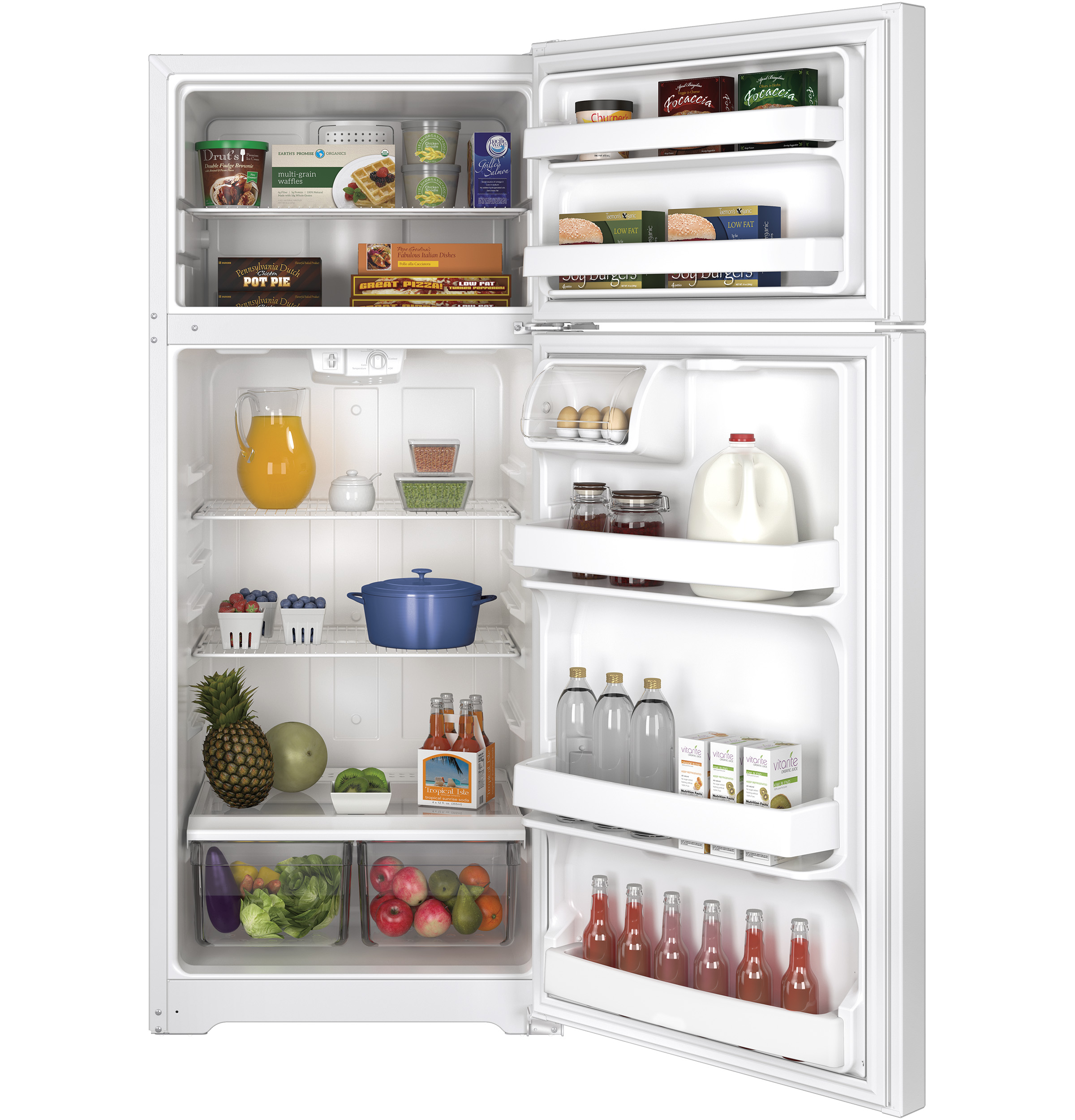 17.5 Cu. Ft. Top-Freezer Refrigerator GTE18CTHWW