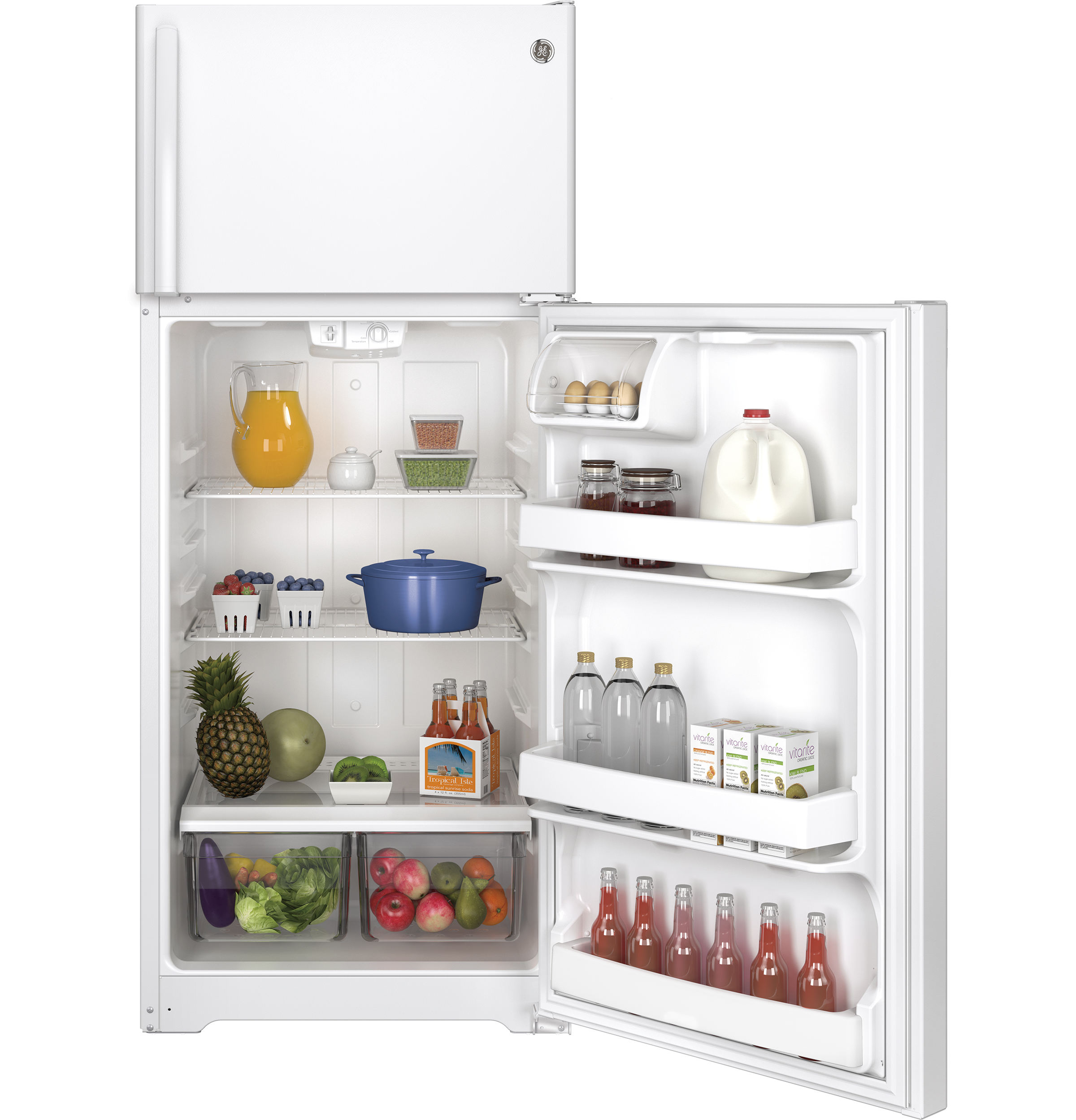 17.5 Cu. Ft. Top-Freezer Refrigerator GTE18CTHWW