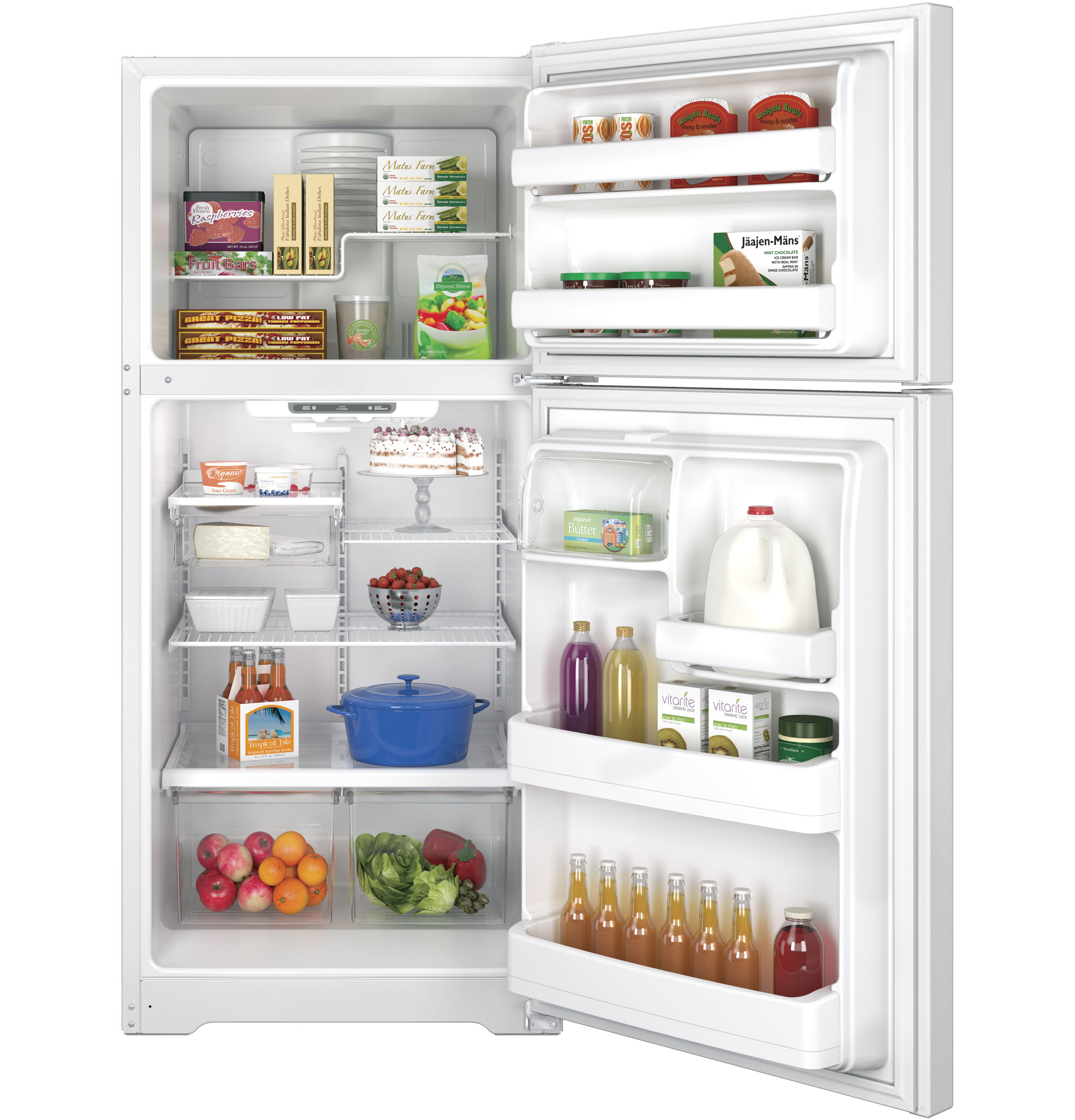 18.2 Cu. Ft. Top-Freezer Refrigerator GTE18ETHWW