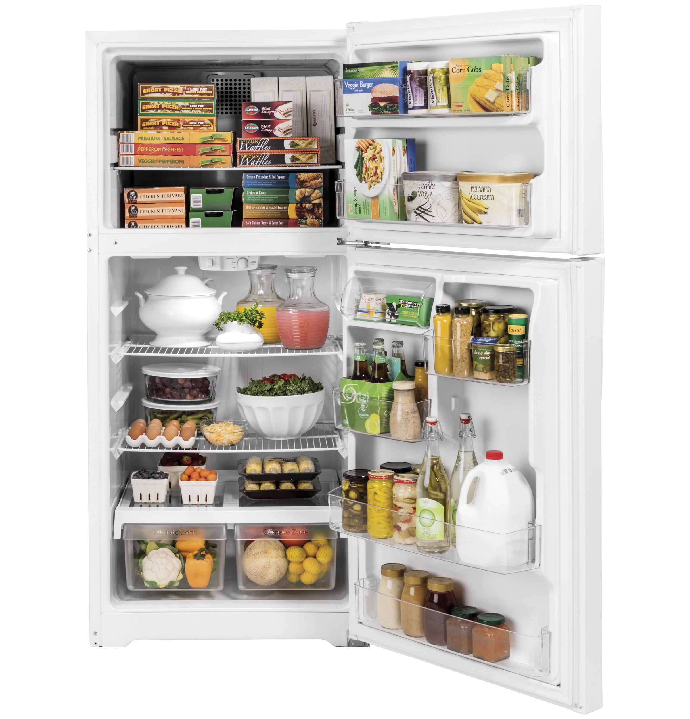 19.2 Cu. Ft. Top-Freezer Refrigerator GTE19DTNRWW
