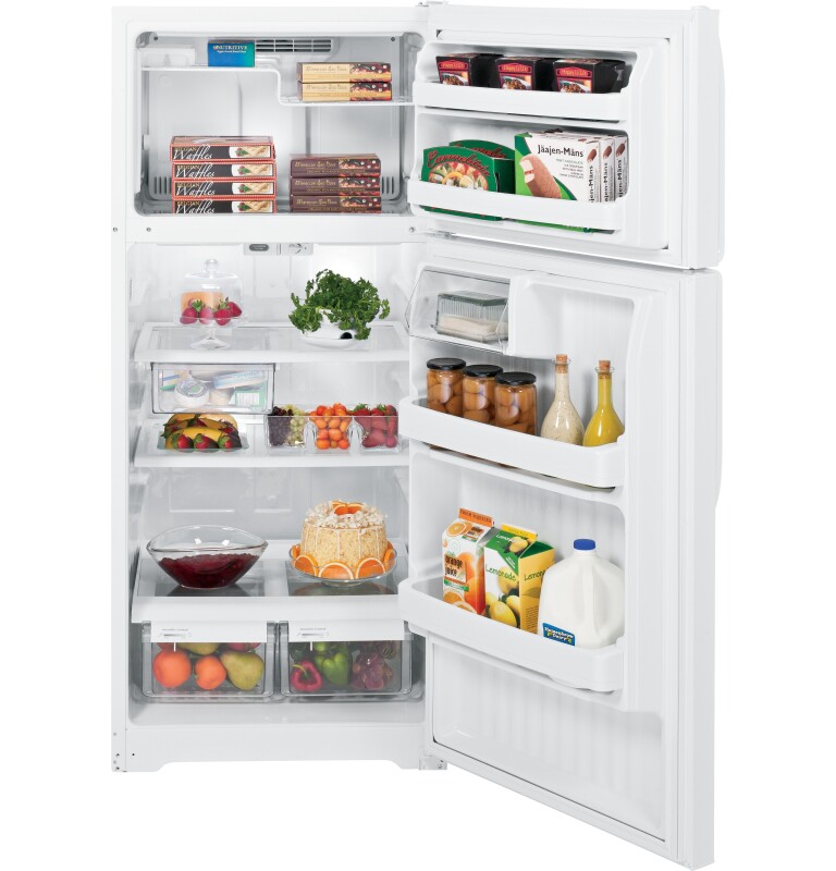 16.5 Cu. Ft. Top-Freezer Refrigerator GTH17GBEWW